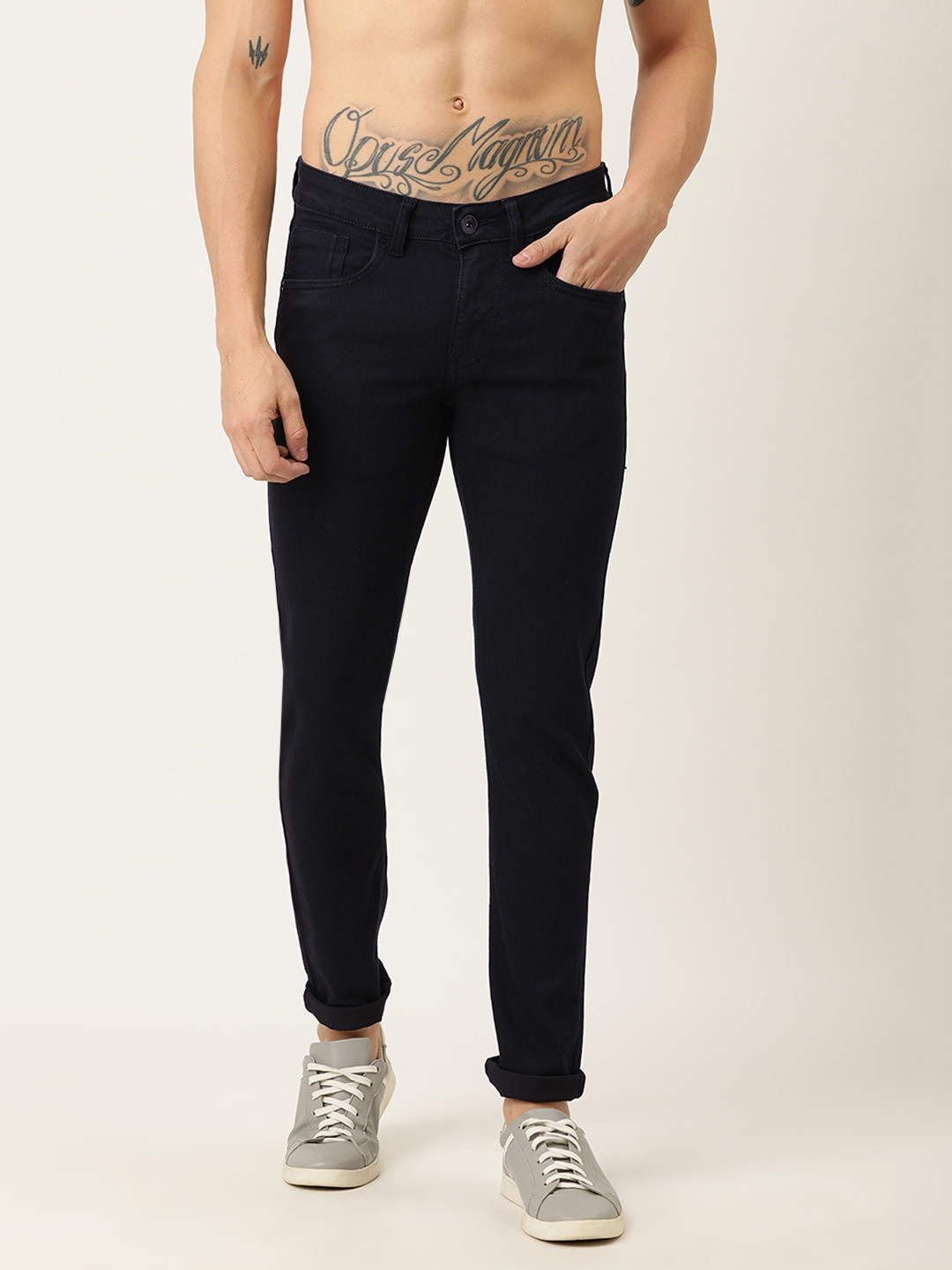 

Flying Machine Men Black Jackson Skinny Fit Low-Rise Clean Look Stretchable Jeans