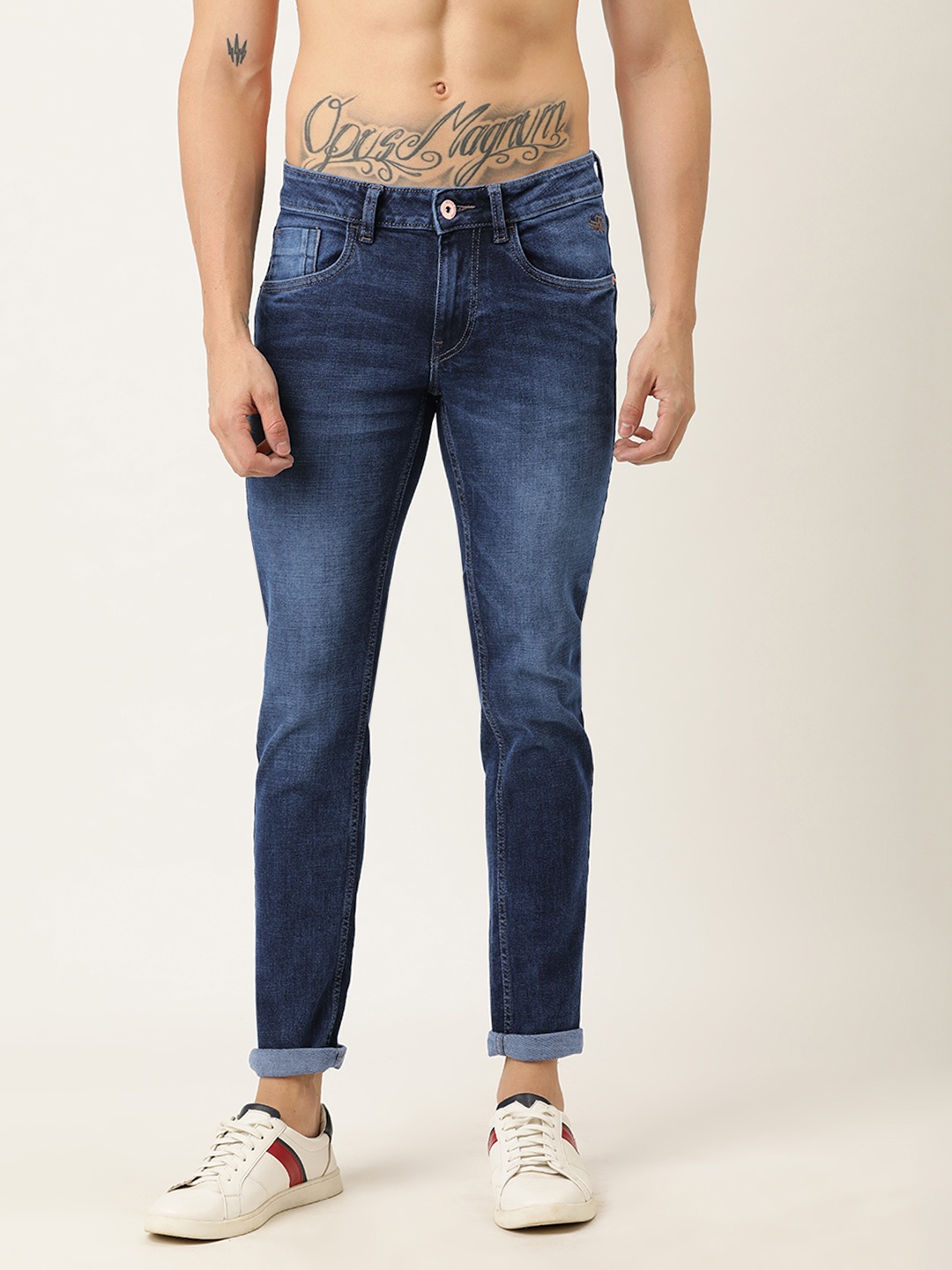 

Flying Machine Men Blue Jackson Skinny Fit Low-Rise Clean Look Stretchable Jeans