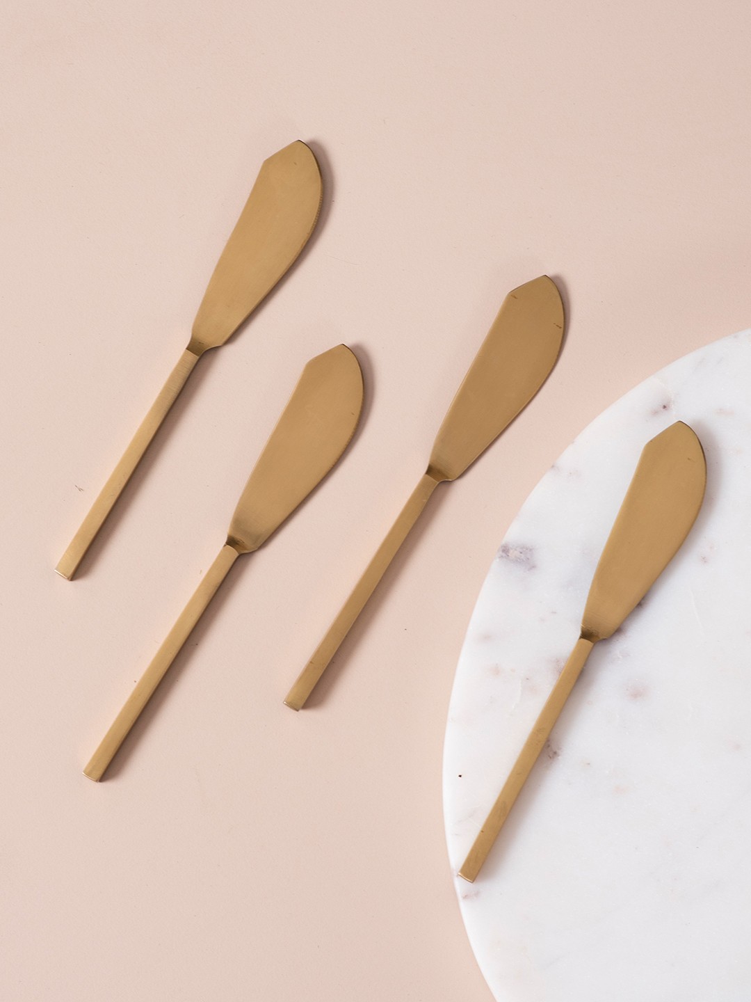 

nestroots Gold-Plated 4 Pieces Butter Knives Set