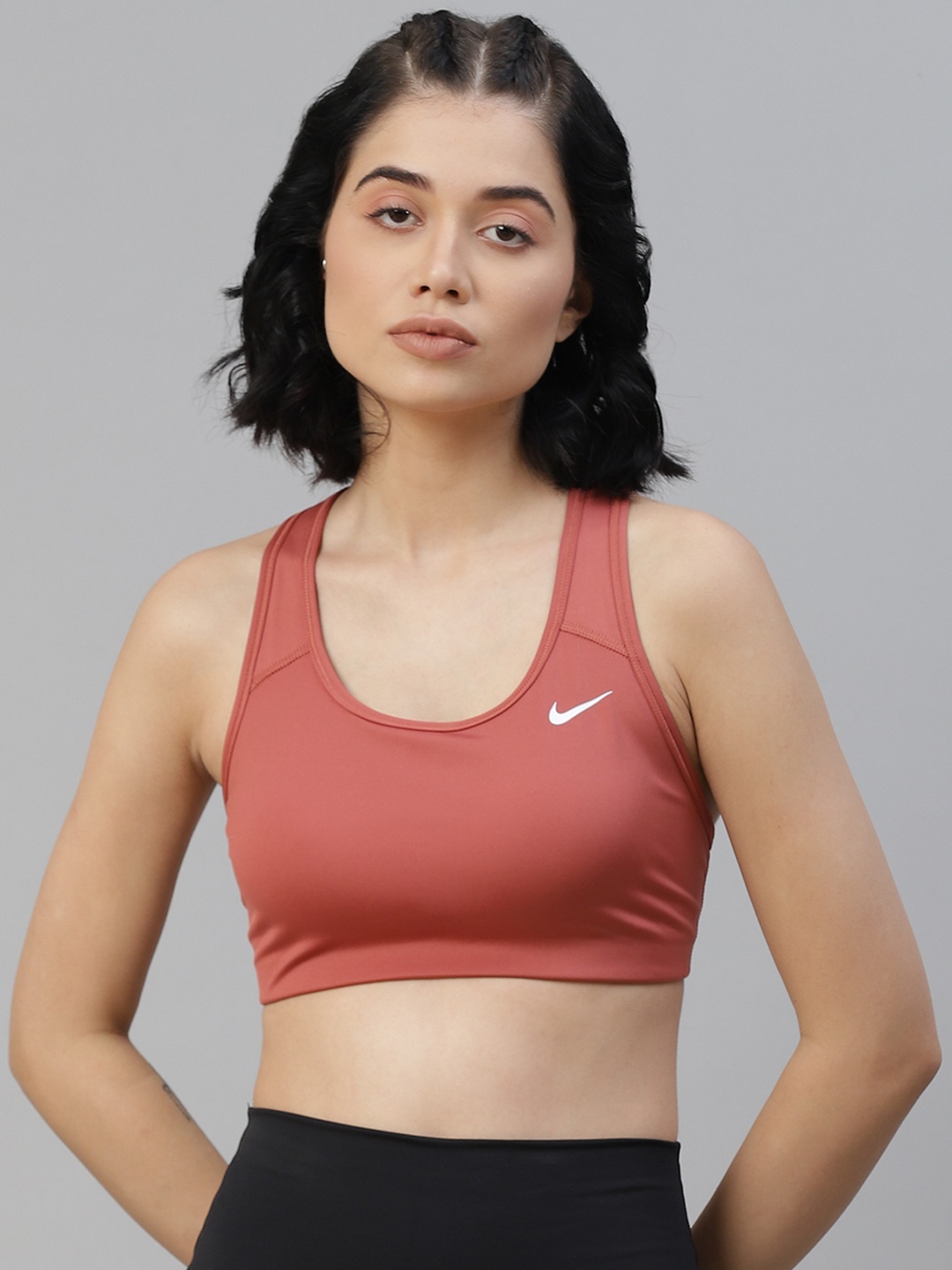 

Nike Rust Workout Bra Full Coverage