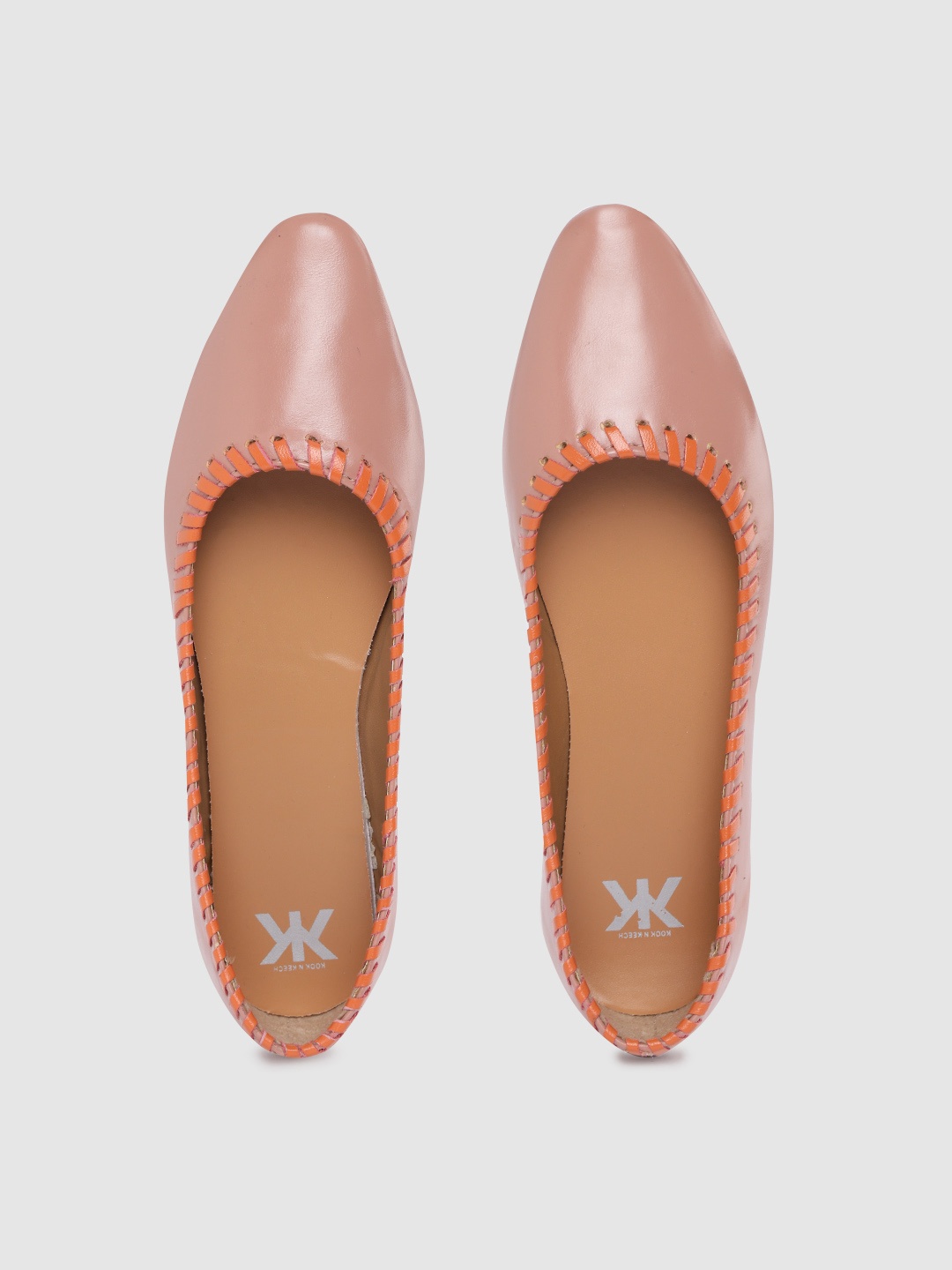 

Kook N Keech Women Peach-Coloured Solid Ballerinas