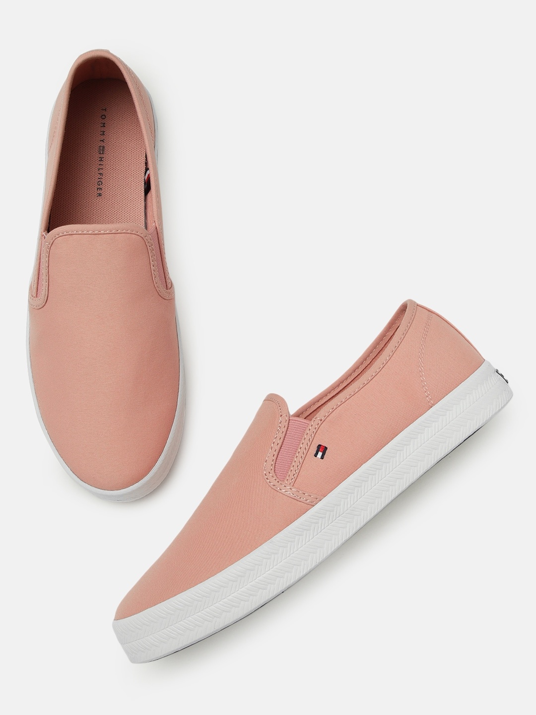 

Tommy Hilfiger Women Pink Solid Slip-on Sneakers