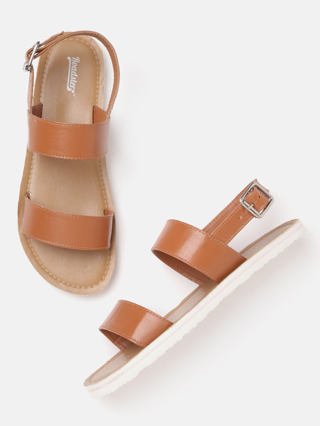 

Roadster Women Tan Brown Solid Open Toe Flats