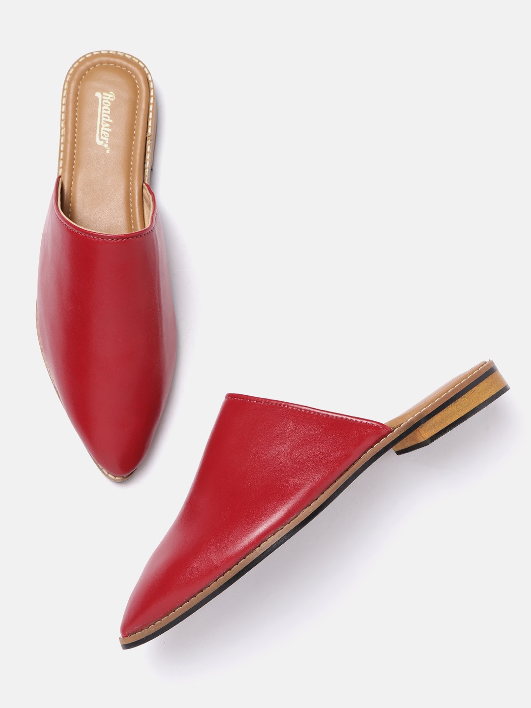 

Roadster Women Maroon Solid Mules