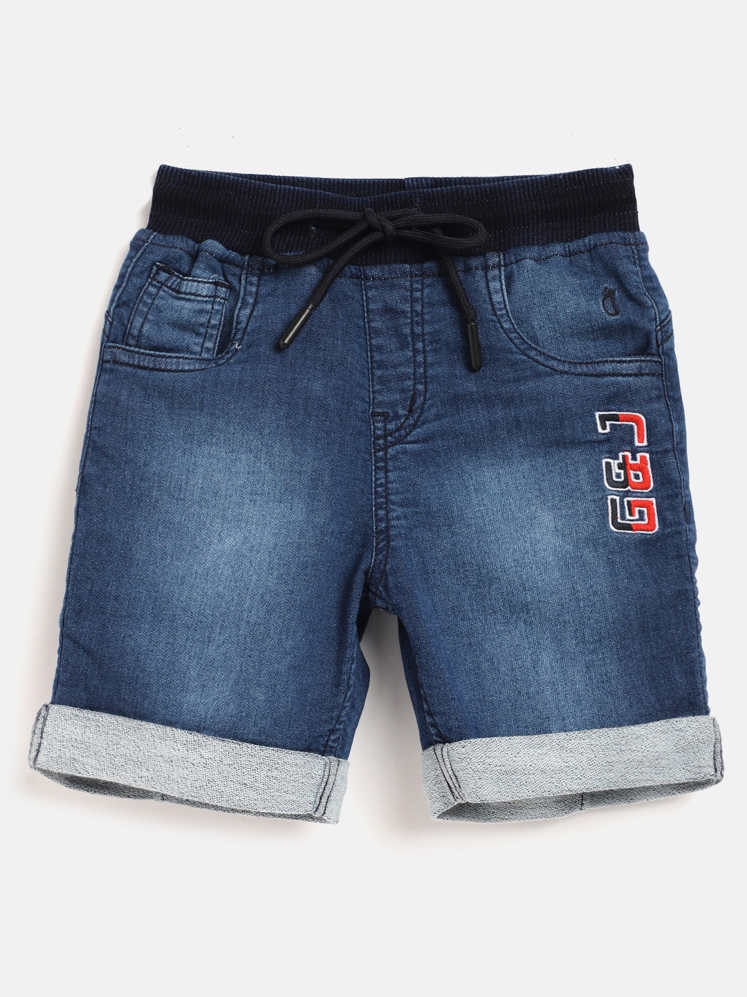 

Gini and Jony Boys Blue Washed Regular Fit Denim Shorts