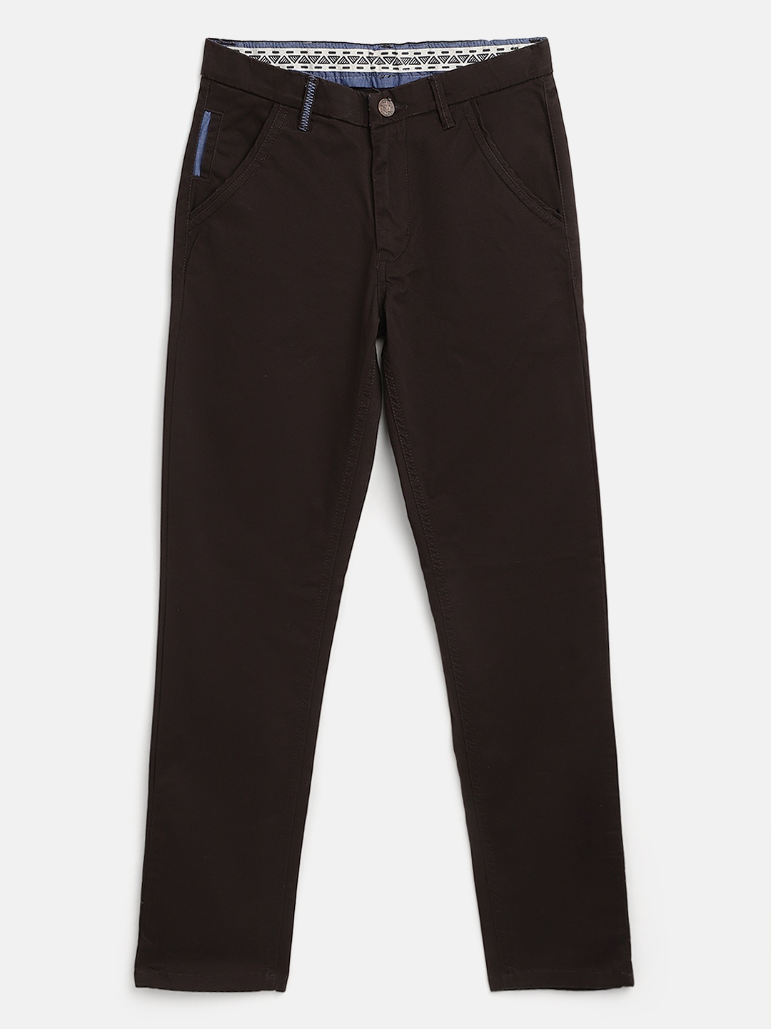 

Palm Tree Boys Coffee Brown Solid Chinos