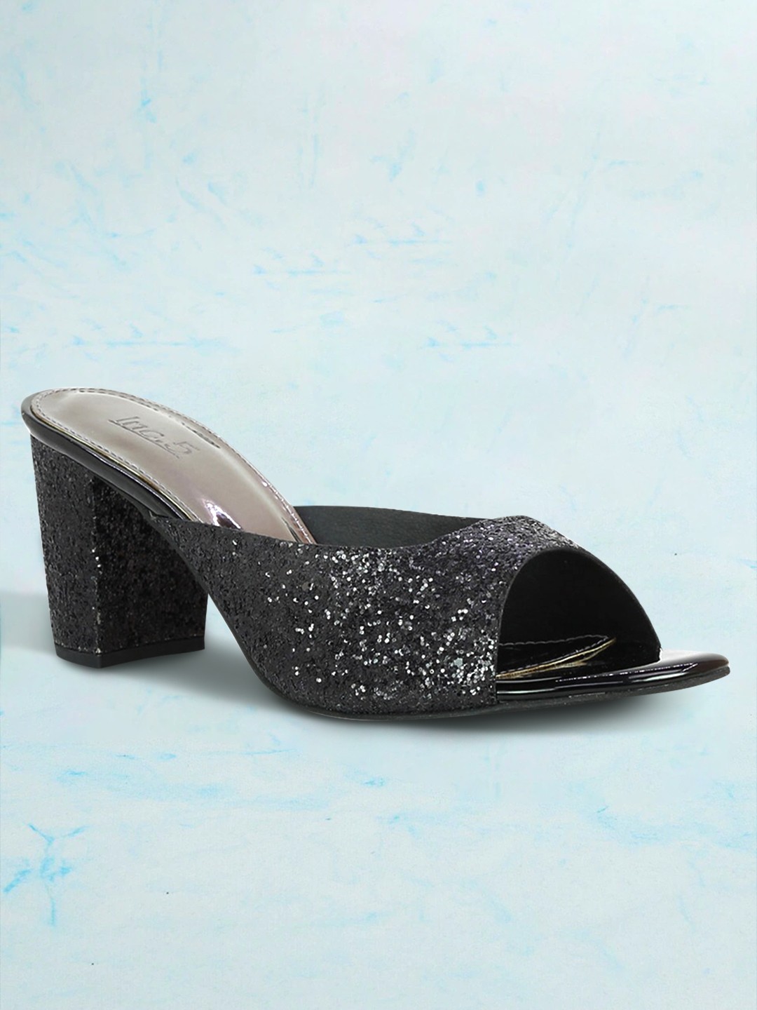 

Inc 5 Women Black Embellished Block Heels