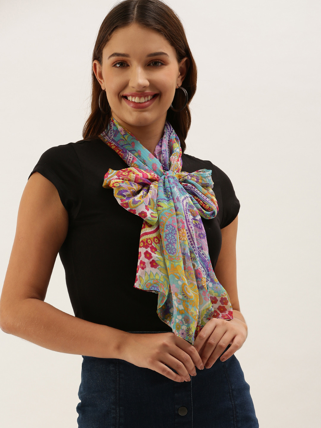 

Anouk Women Multicoloured Printed Scarf, Multi