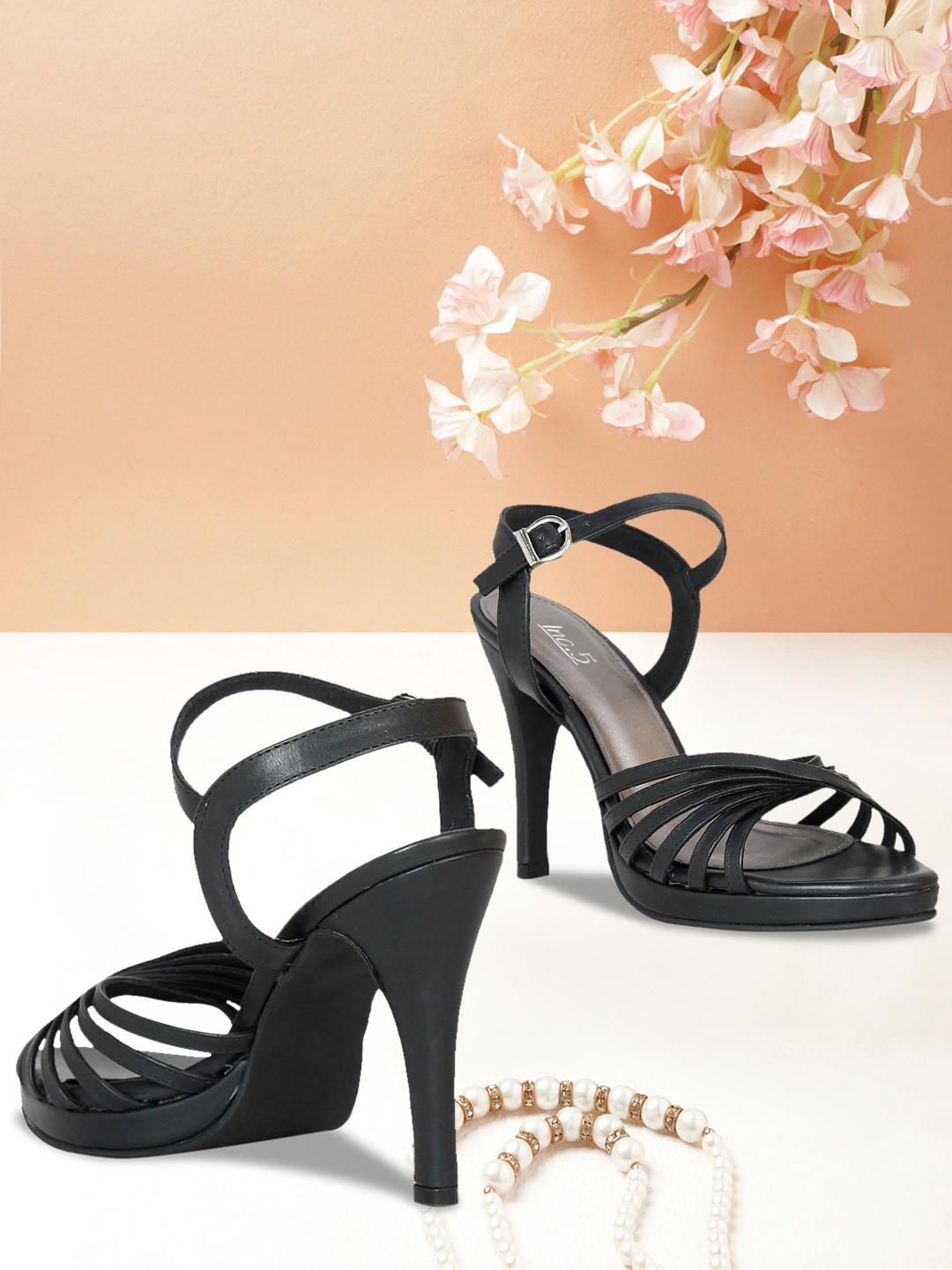 

Inc 5 Women Black Solid Stilettos