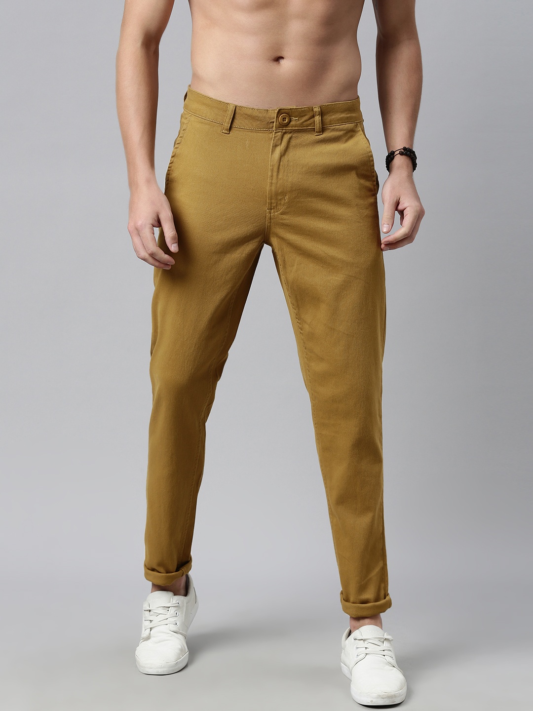 

Roadster Men Camel Brown Regular Trousers