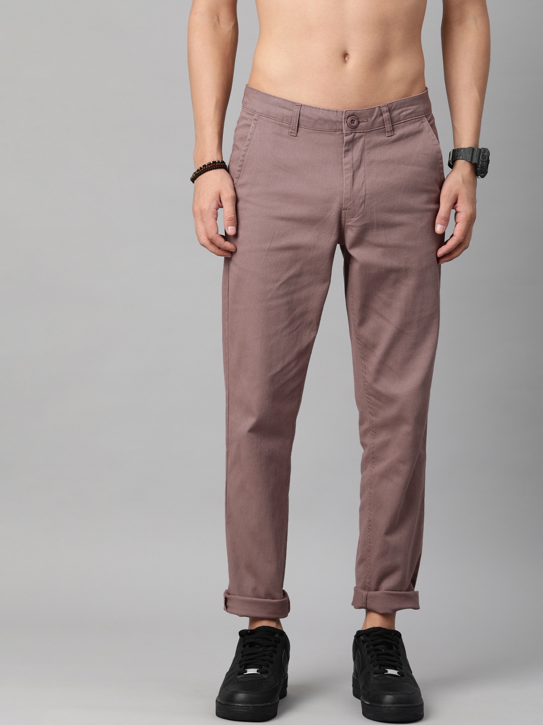 

Roadster Men Brown Chinos Trousers