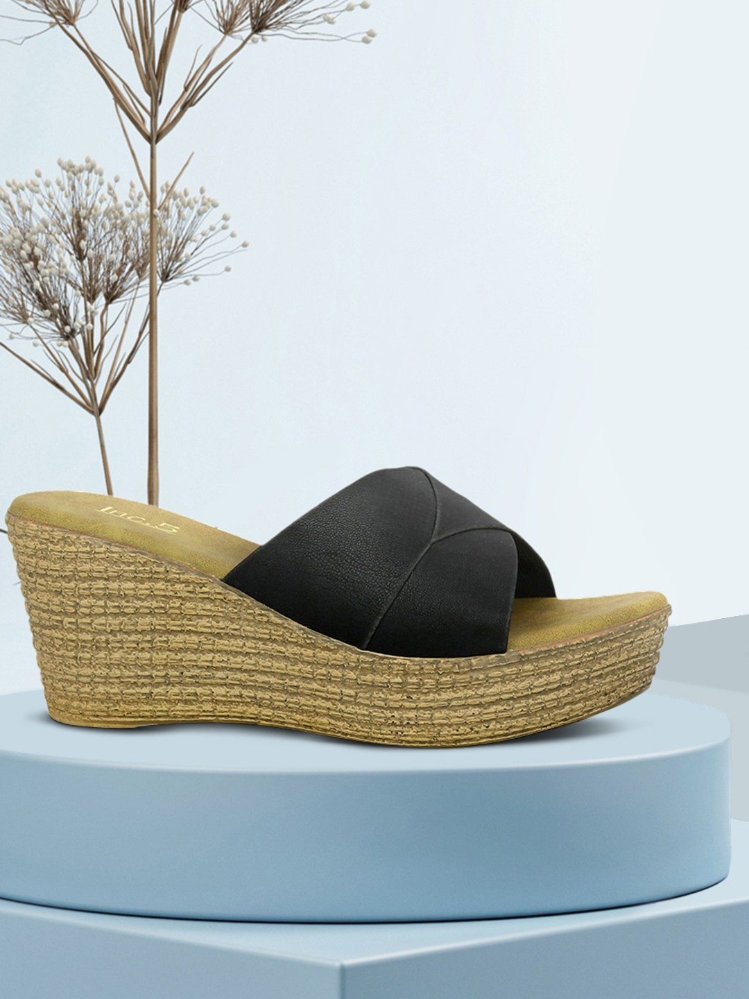 

Inc 5 Women Black Solid Wedges
