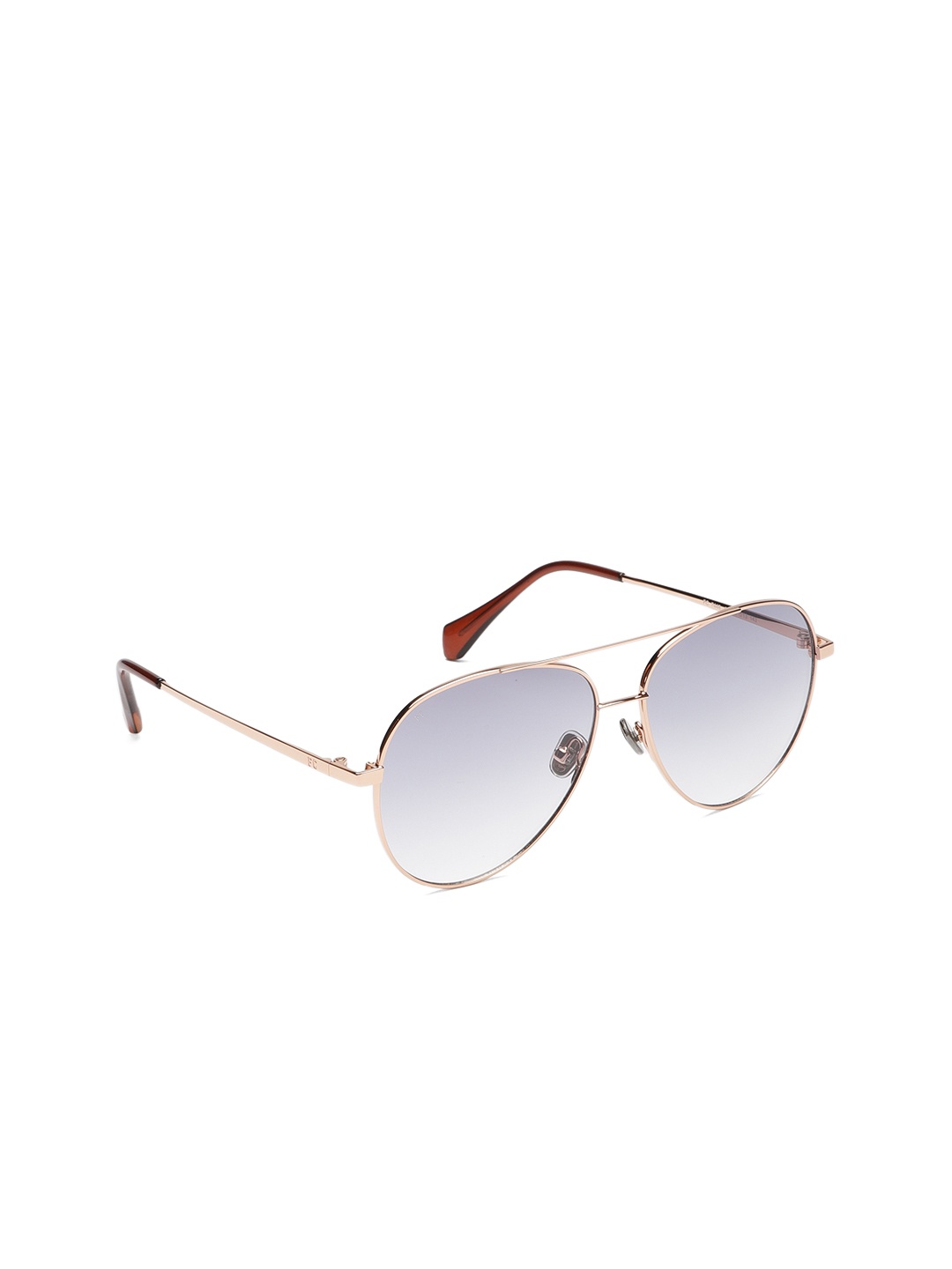 

French Connection Unisex Grey Lens & Rose Gold-toned Aviator Sunglasses FC 7448 C1