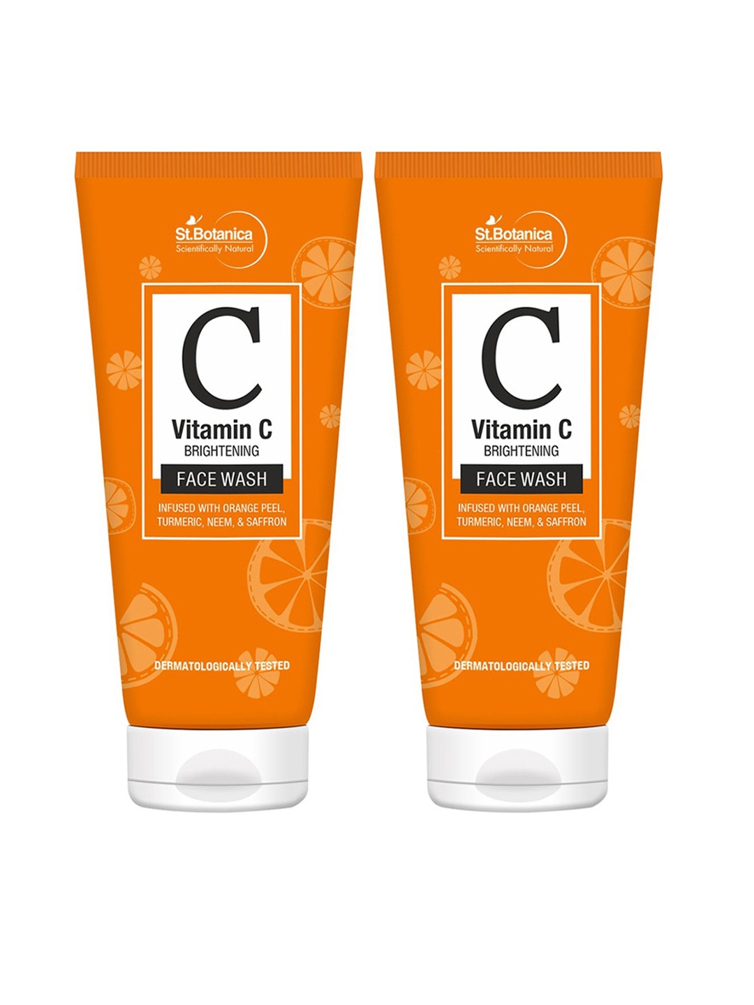 

StBotanica Vitamin C Brightening Face Wash 100 ml Pack Of 2, Orange
