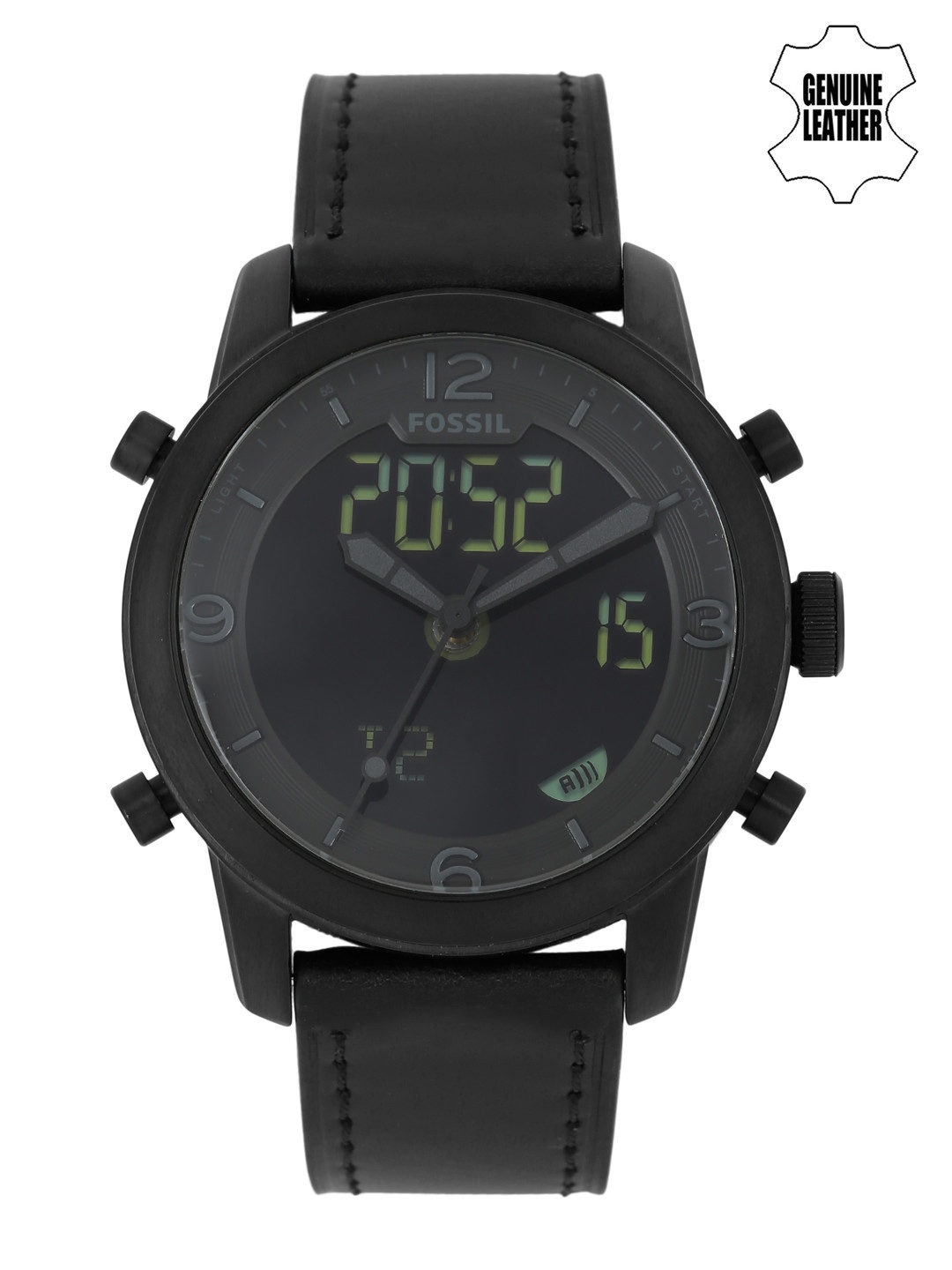 

Fossil Men Black Dial Analogue & Digital Watch FS5174