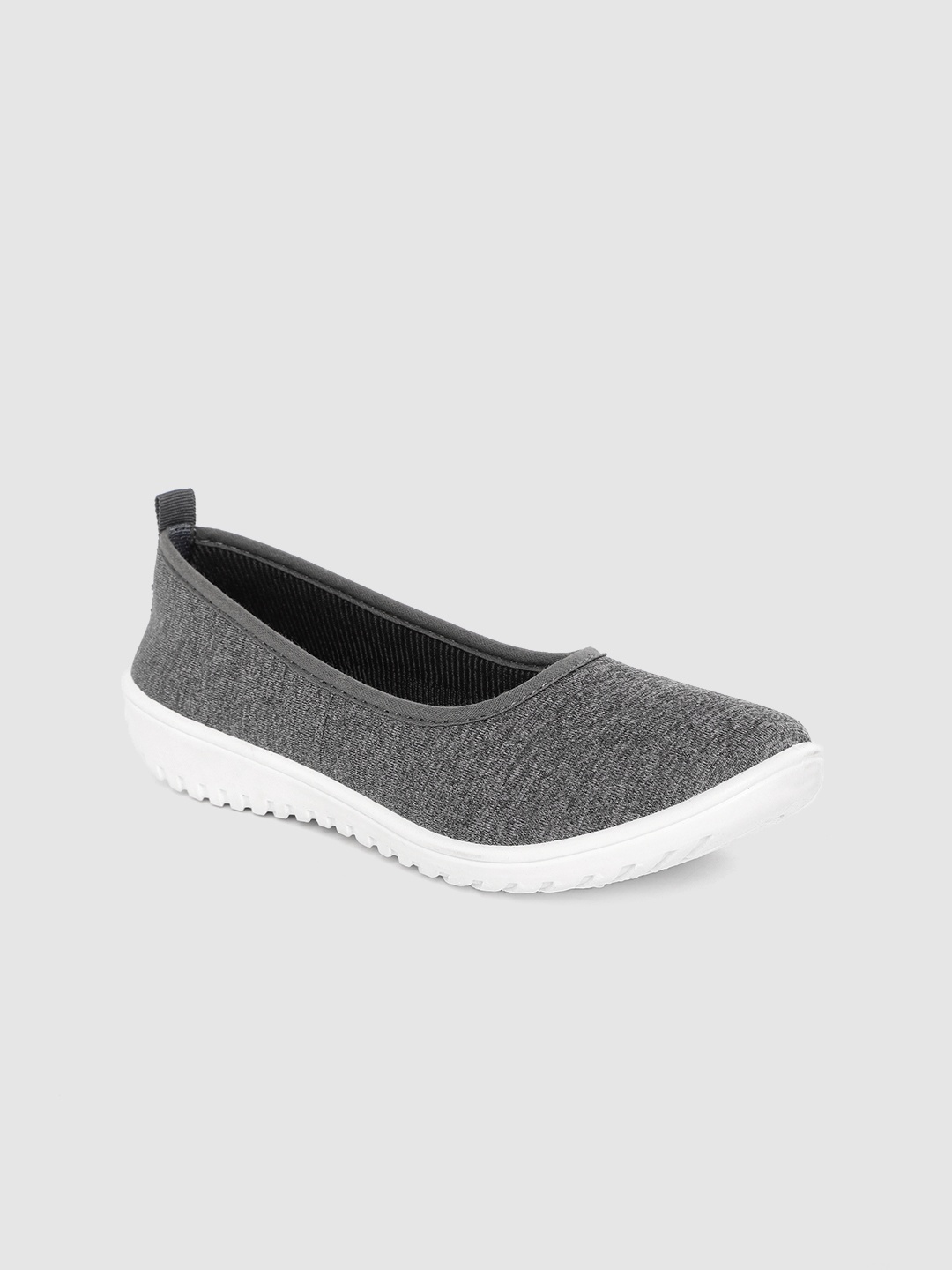 

DressBerry Women Grey Melange Knit Ballerinas