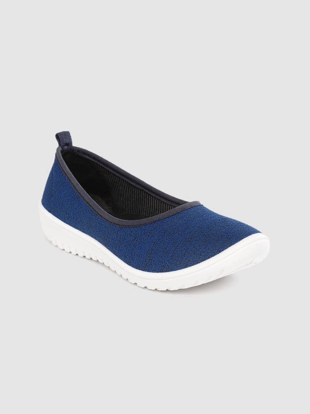 

DressBerry Women Blue Melange Knit Ballerinas