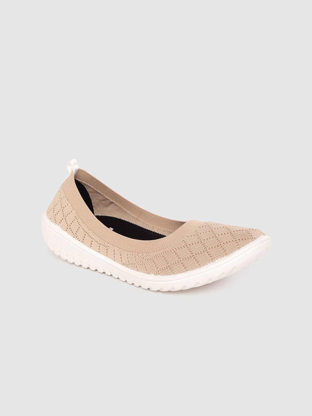 

DressBerry Women Beige Patterned Ballerinas