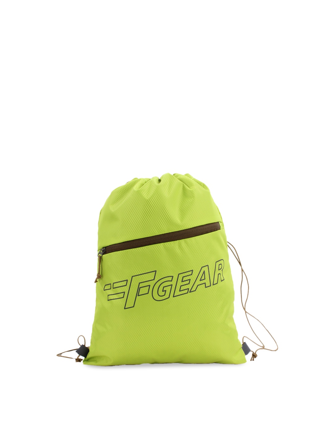 

F Gear Unisex Green & Black Brand Logo Backpack