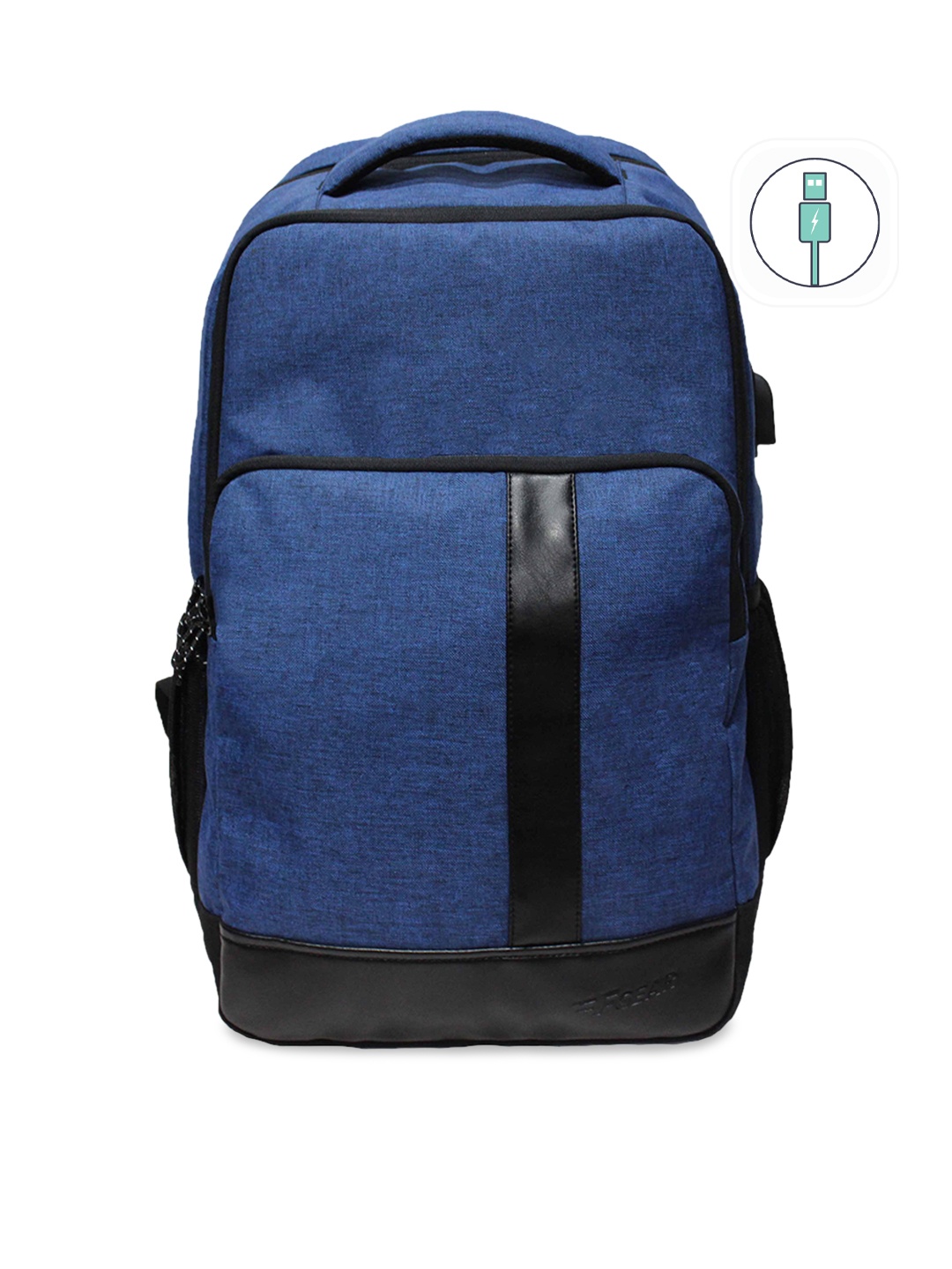 

F Gear Unisex Blue & Black Jacob Melange Backpack