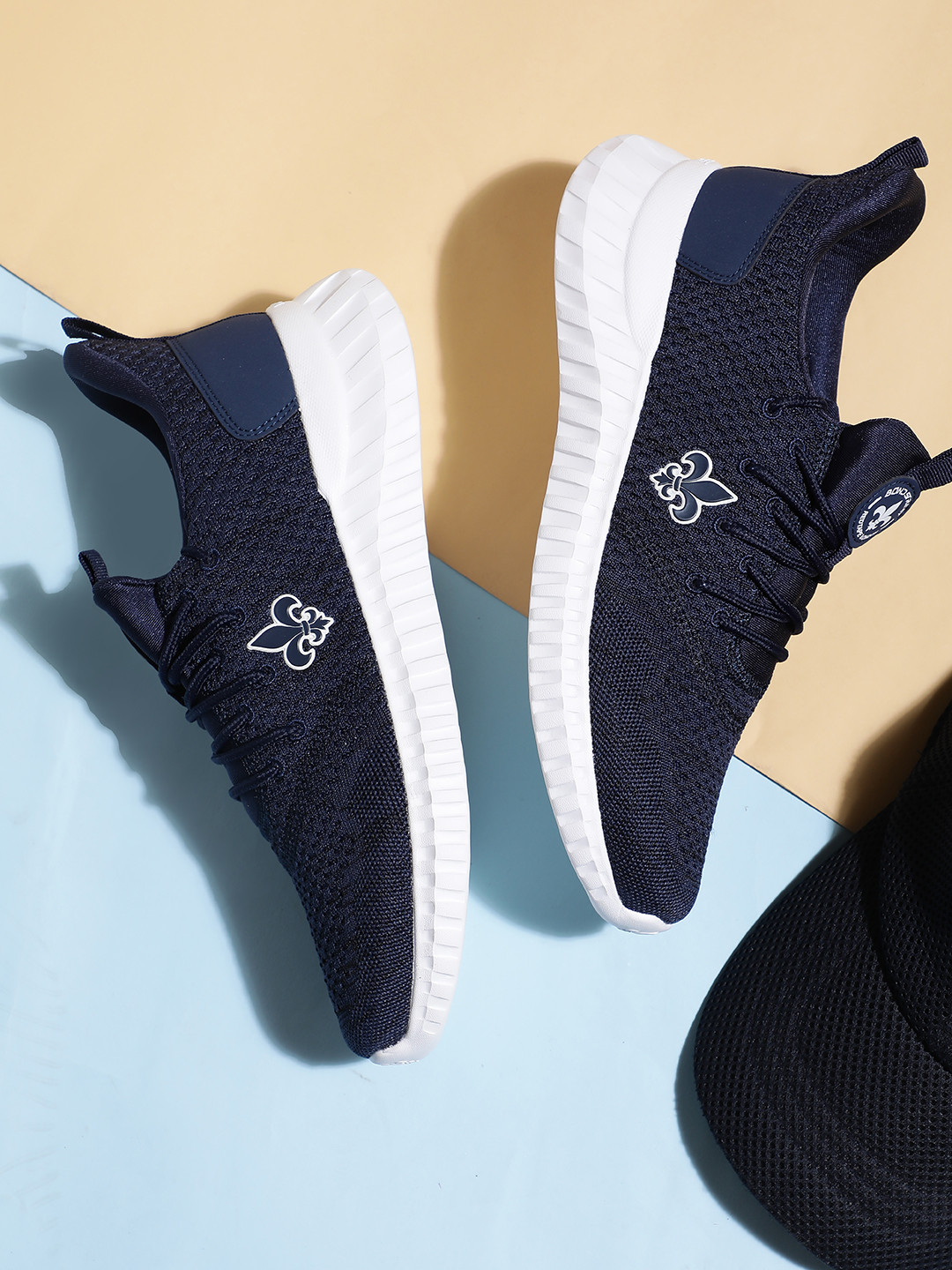 

Bond Street By Red Tape Men Navy Blue Mesh Walking Shoes