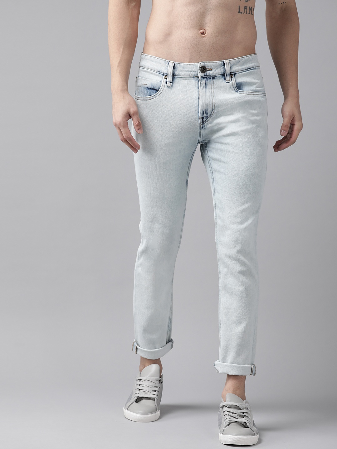

Roadster Men Blue Skinny Fit Heavy Fade Stretchable Jeans