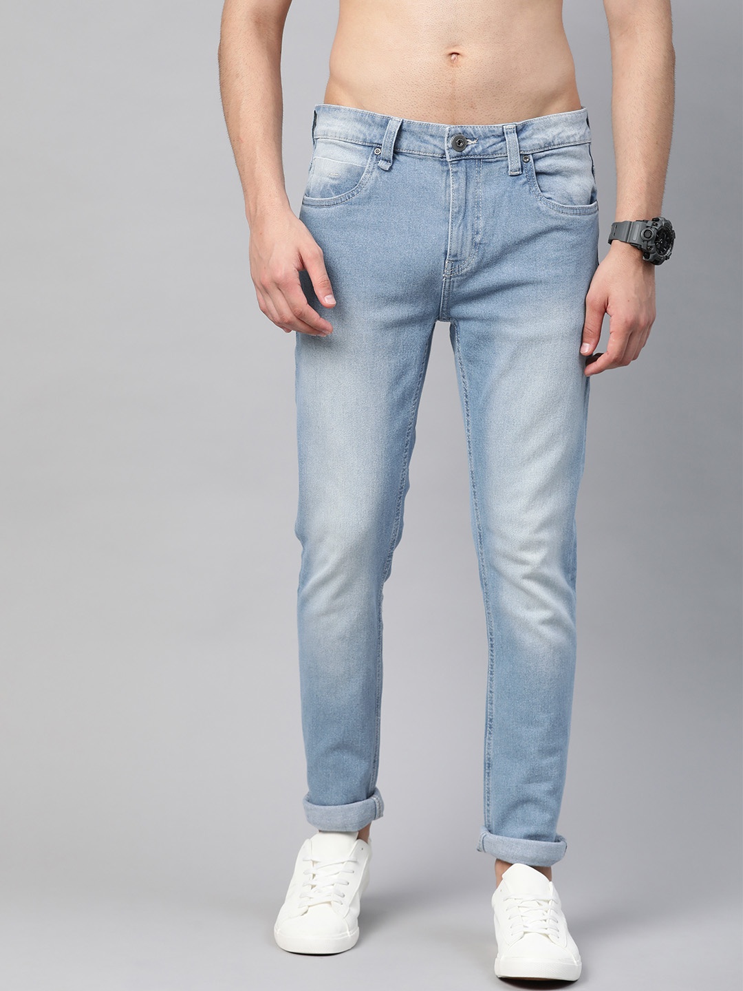 

Roadster Men Blue Skinny Fit Heavy Fade Stretchable Jeans