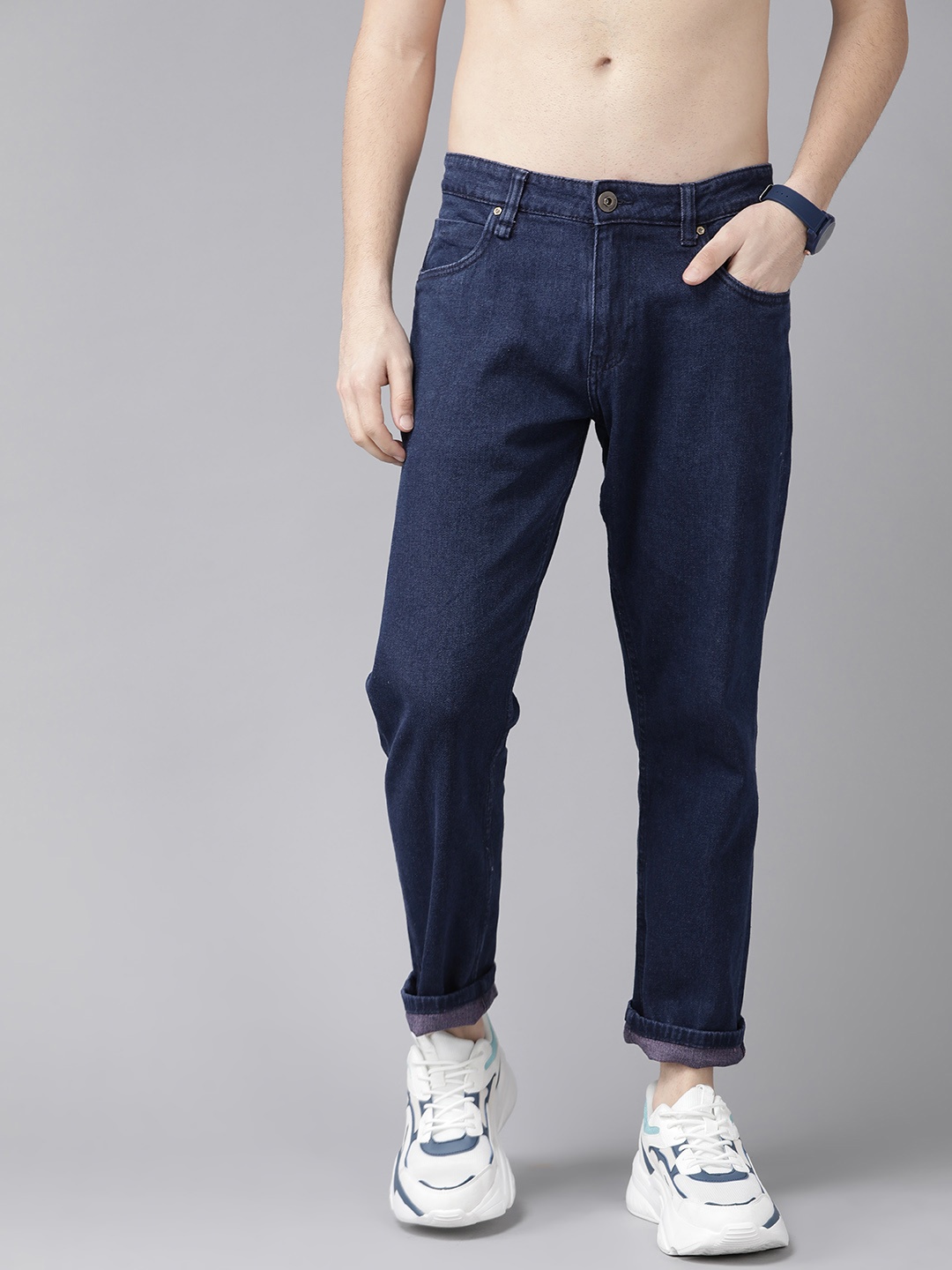

Roadster Men Navy Blue Slim Fit Jeans