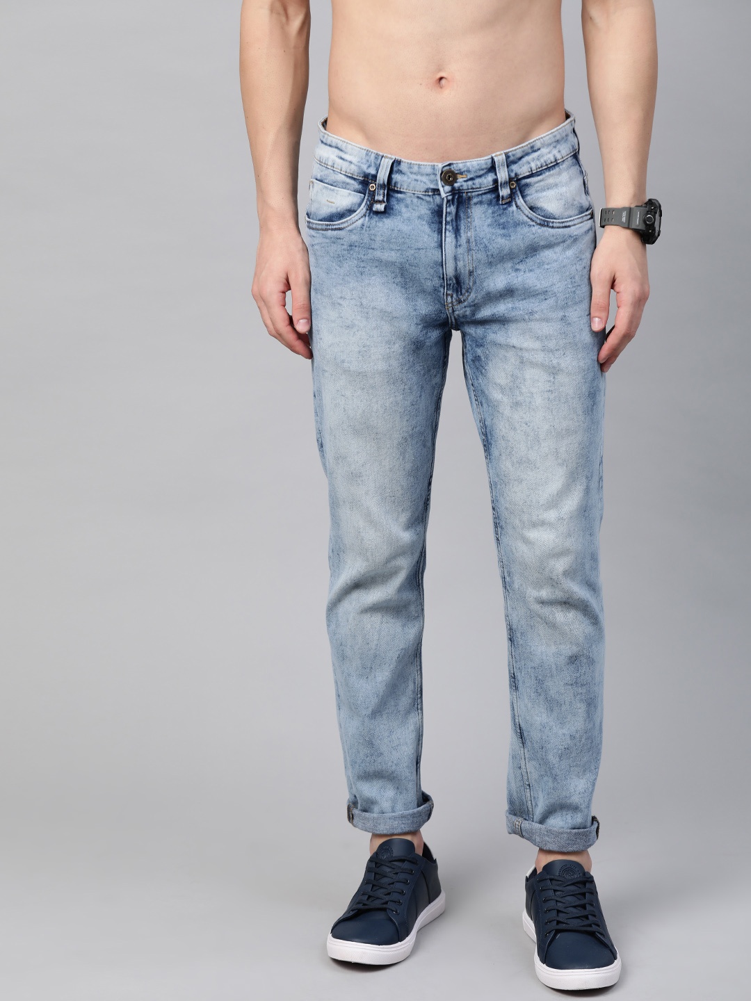 

Roadster Men Blue Slim Tapered Fit Light Fade Stretchable Jeans