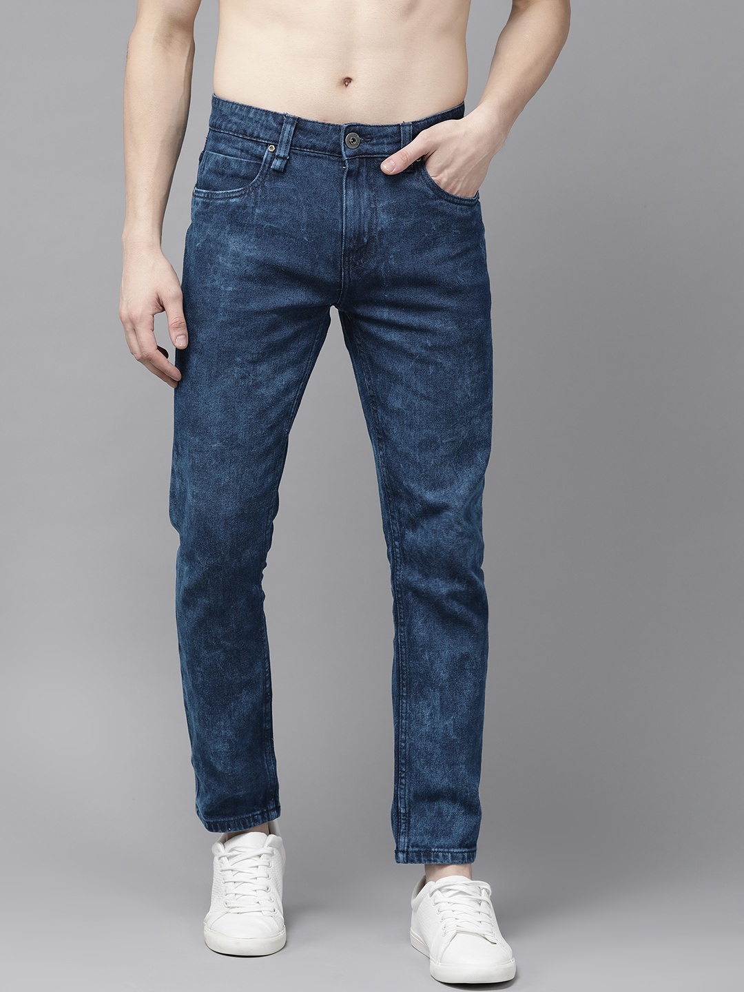 

Roadster Men Navy Blue Skinny Fit Stretchable Jeans