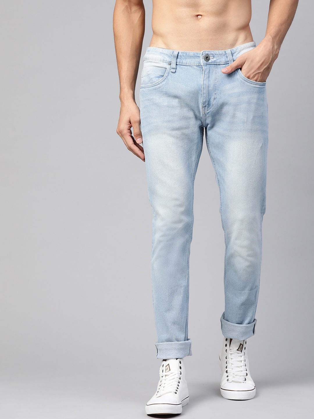 

Roadster Men Blue Skinny Fit Heavy Fade Stretchable Jeans