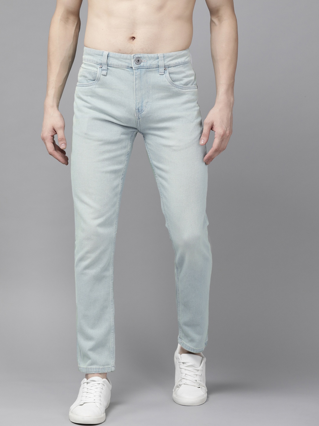 

Roadster Men Green Slim Fit Stretchable Jeans