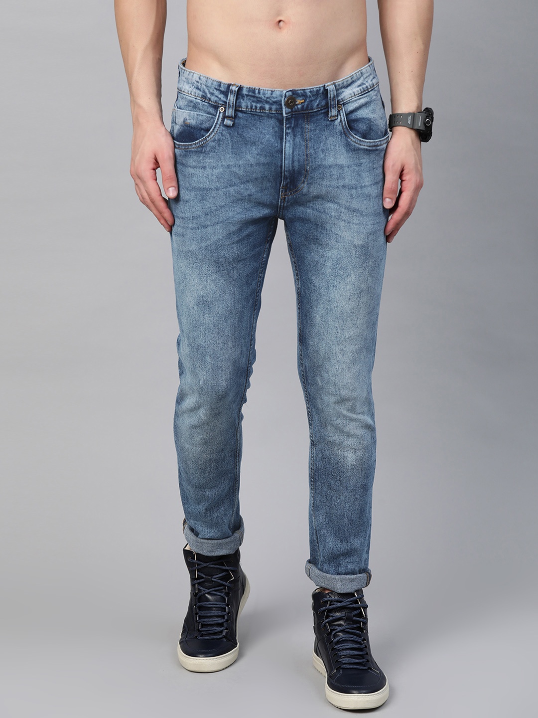 

Roadster Men Blue Skinny Fit Light Fade Stretchable Jeans
