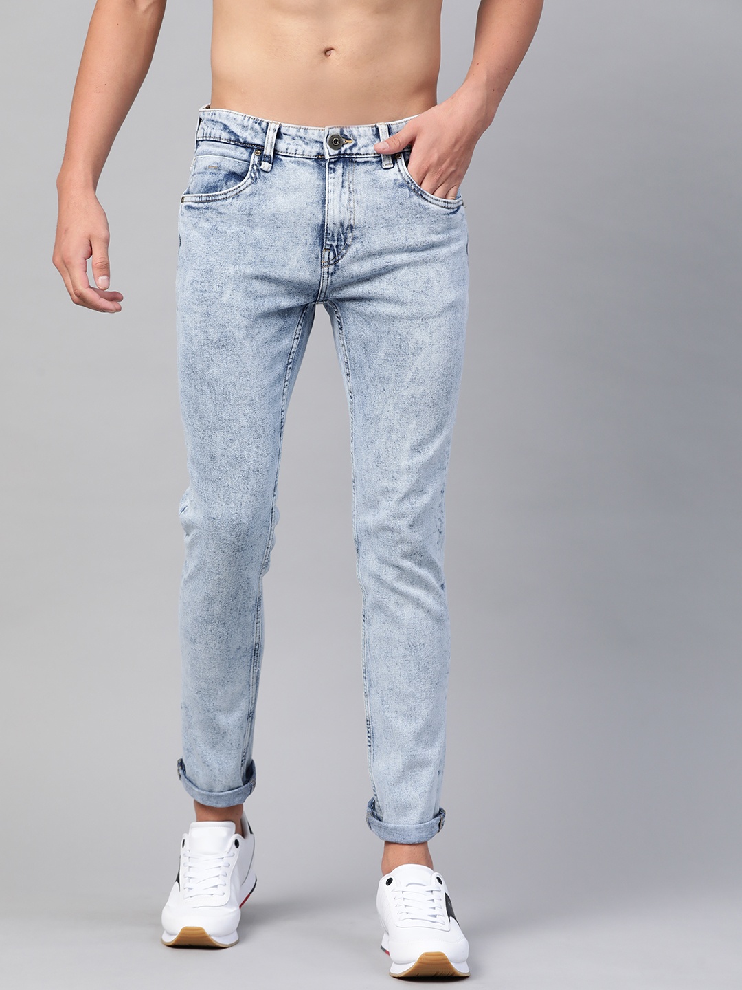 

Roadster Men Blue Skinny Fit Light Fade Stretchable Jeans
