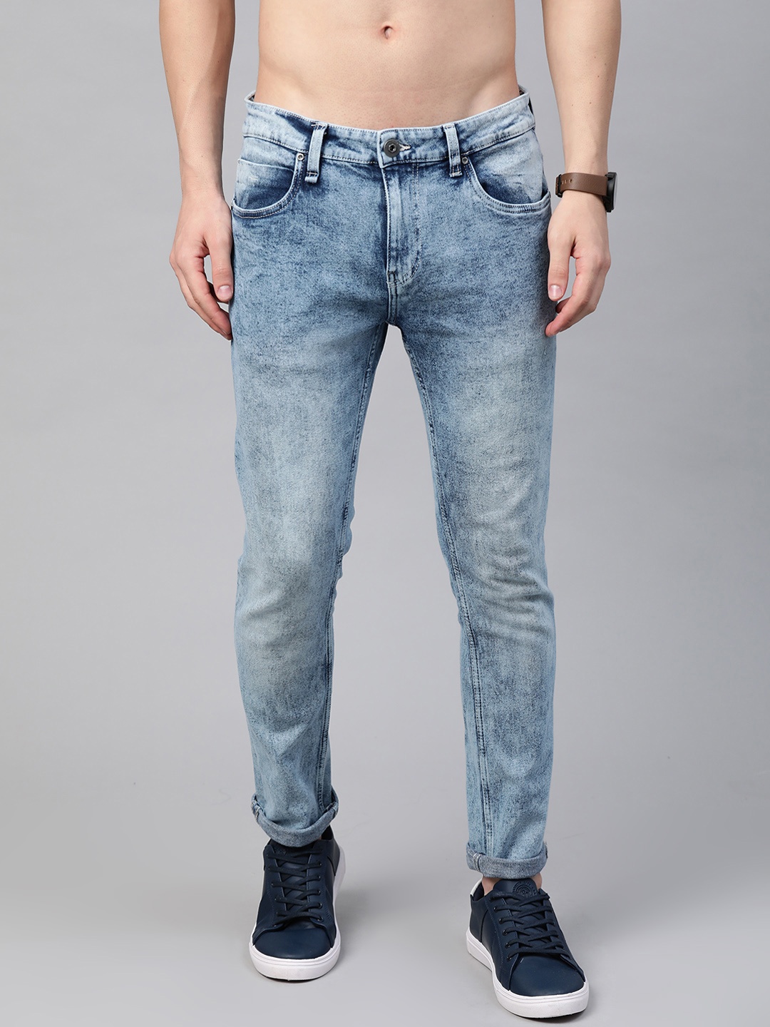 

Roadster Men Blue Skinny Fit Light Fade Stretchable Jeans