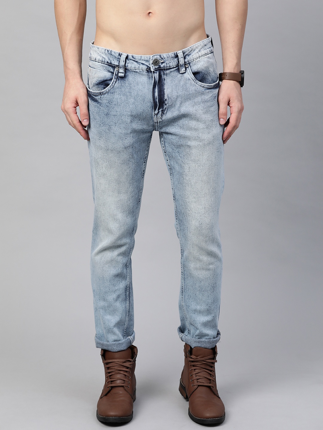 

Roadster Men Blue Skinny Fit Light Fade Stretchable Jeans