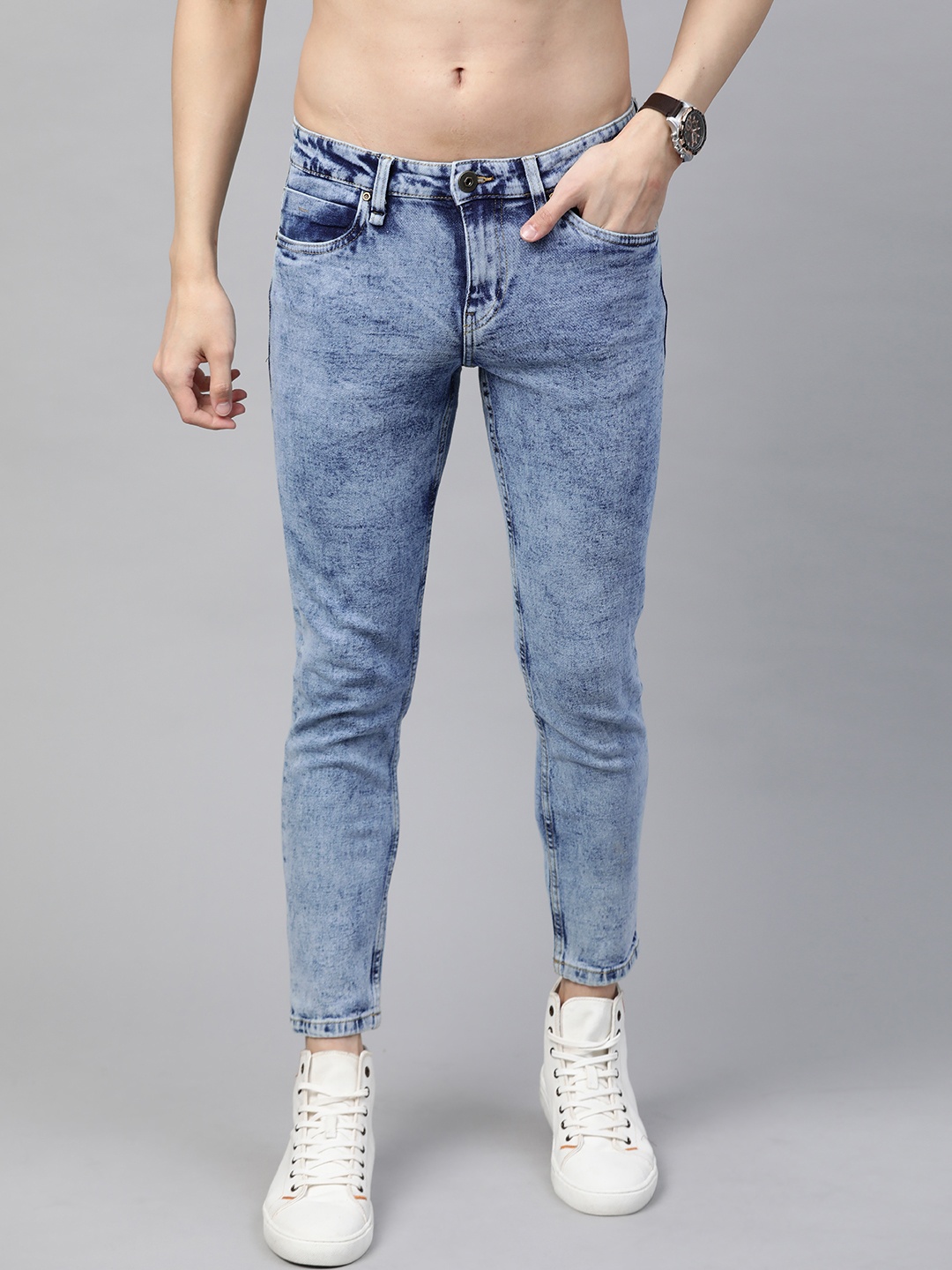 

Roadster Men Blue Skinny Fit Light Fade Stretchable Jeans