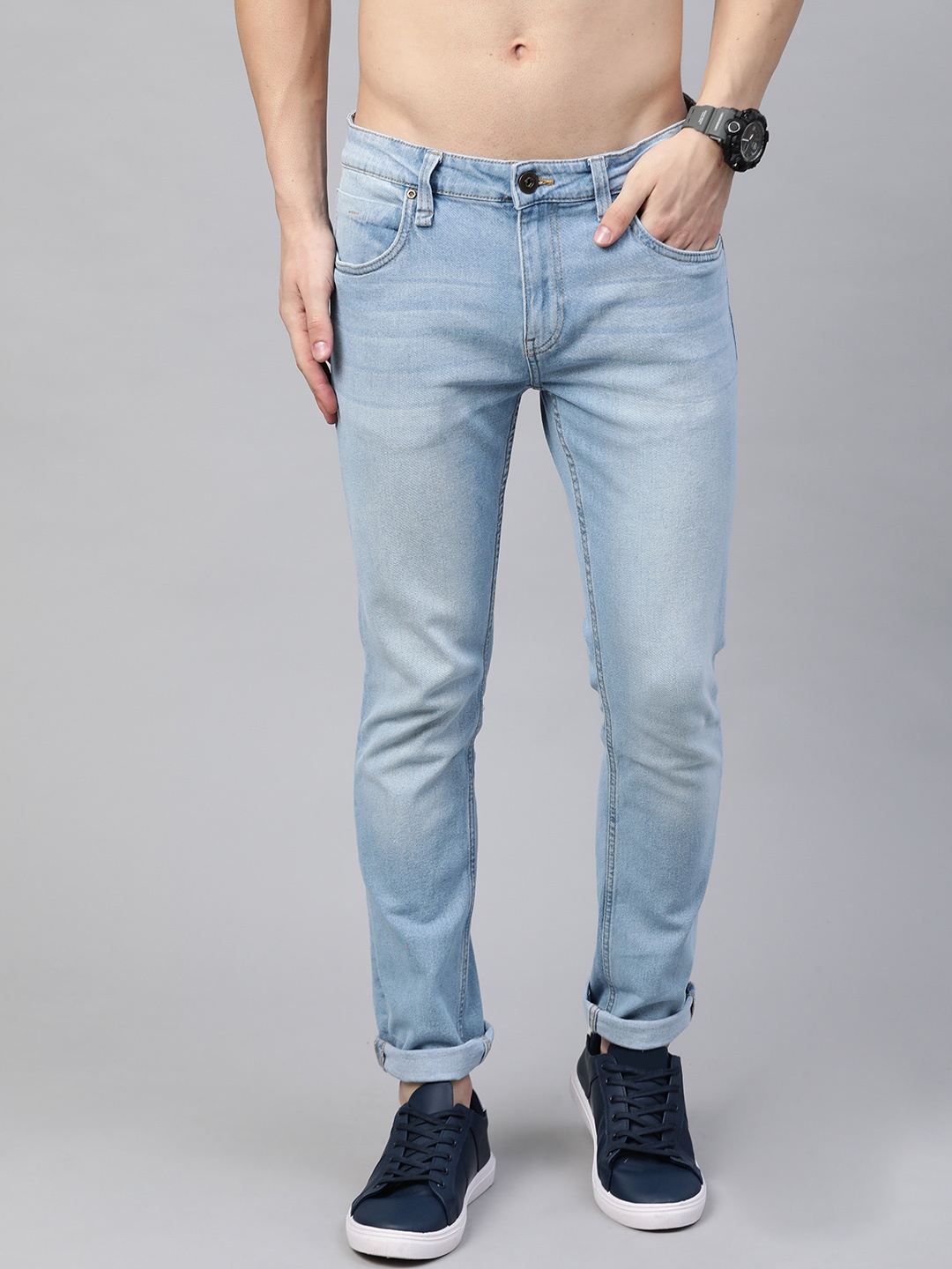 

Roadster Men Blue Skinny Fit Light Fade Stretchable Jeans