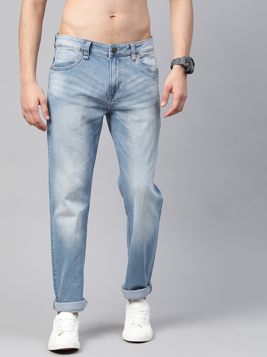 

Roadster Men Blue Slim Fit Heavy Fade Stretchable Jeans