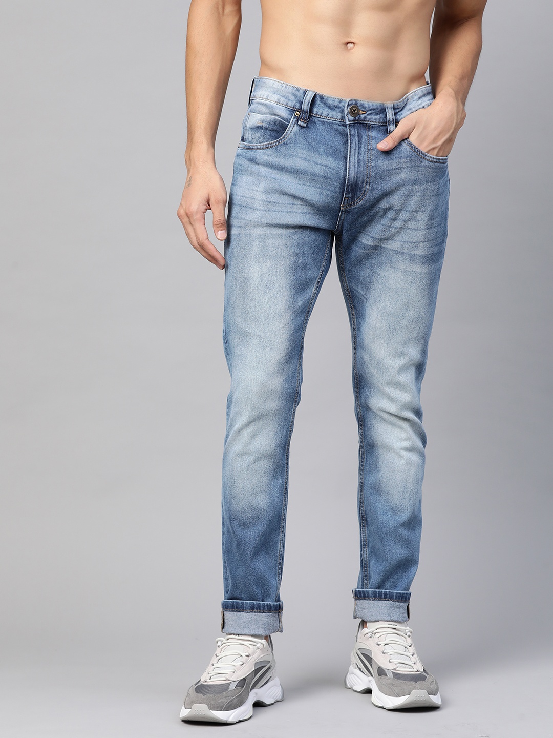 

Roadster Men Blue Skinny Fit Heavy Fade Stretchable Jeans