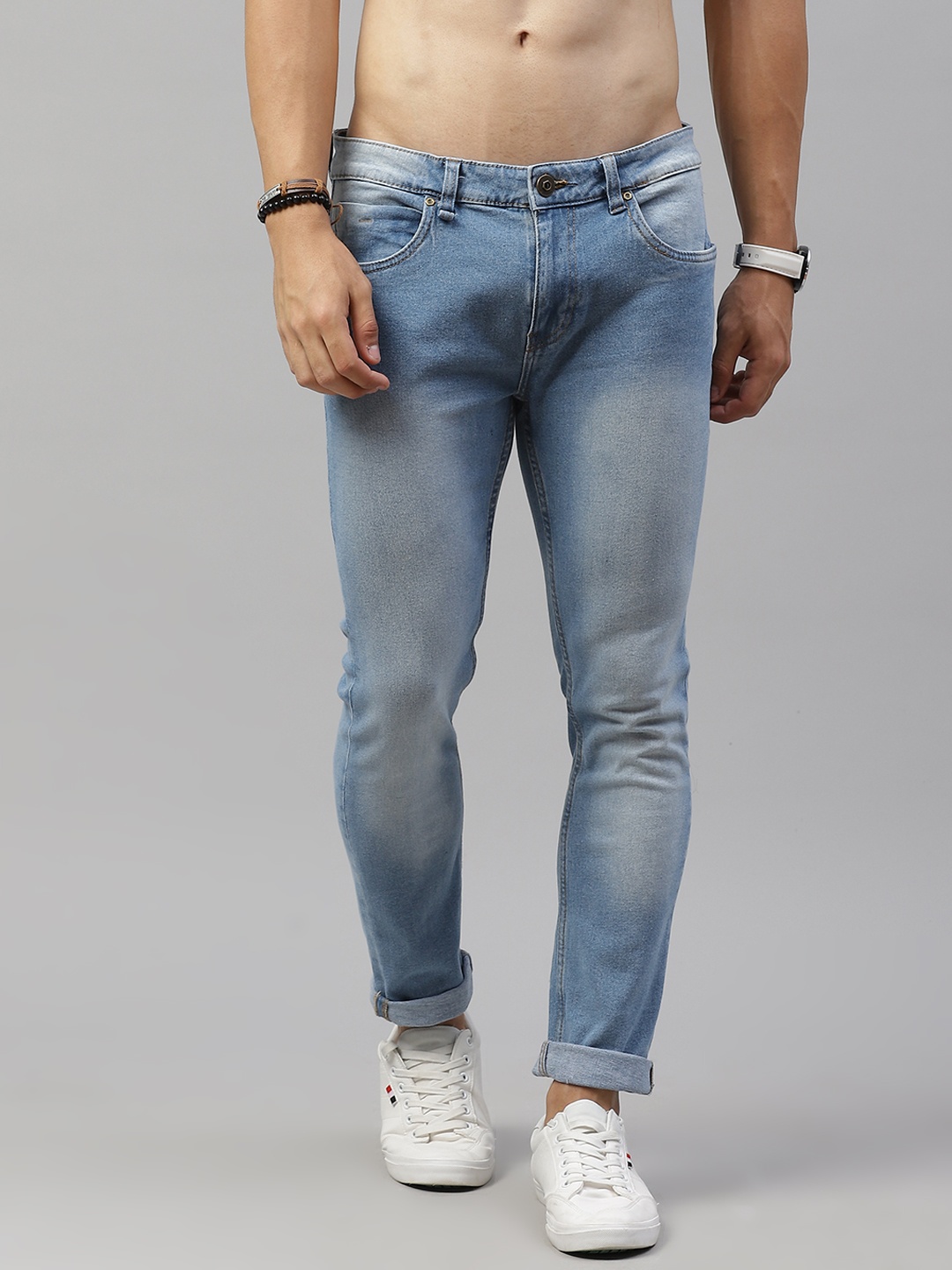 

Roadster Men Blue Skinny Fit Heavy Fade Stretchable Jeans