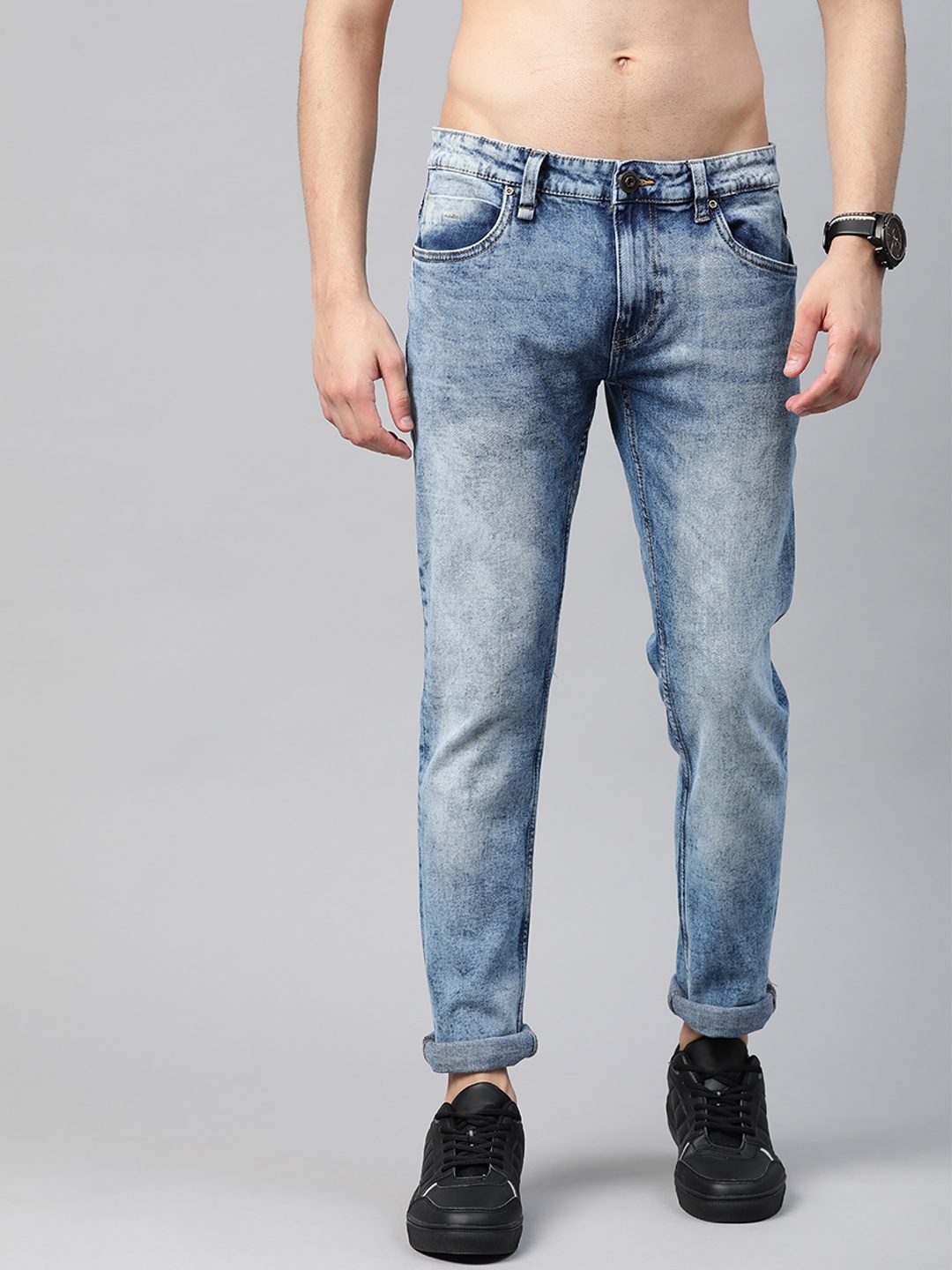 

Roadster Men Blue Skinny Fit Heavy Fade Stretchable Jeans