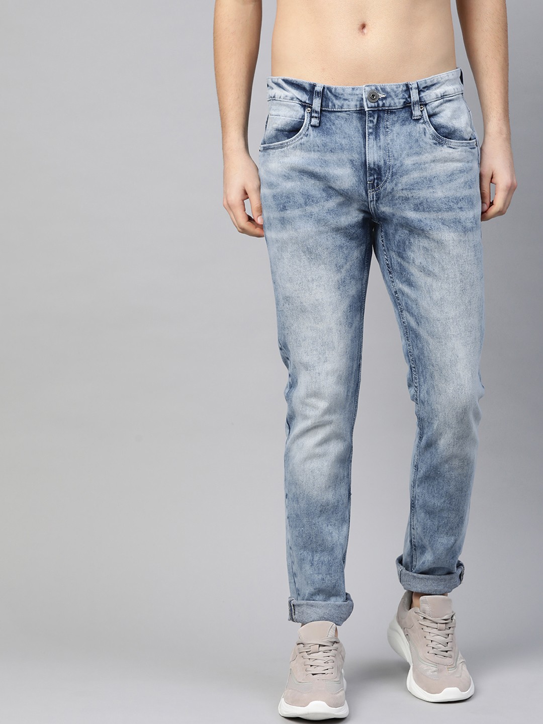 

Roadster Men Blue Skinny Fit Light Fade Stretchable Jeans