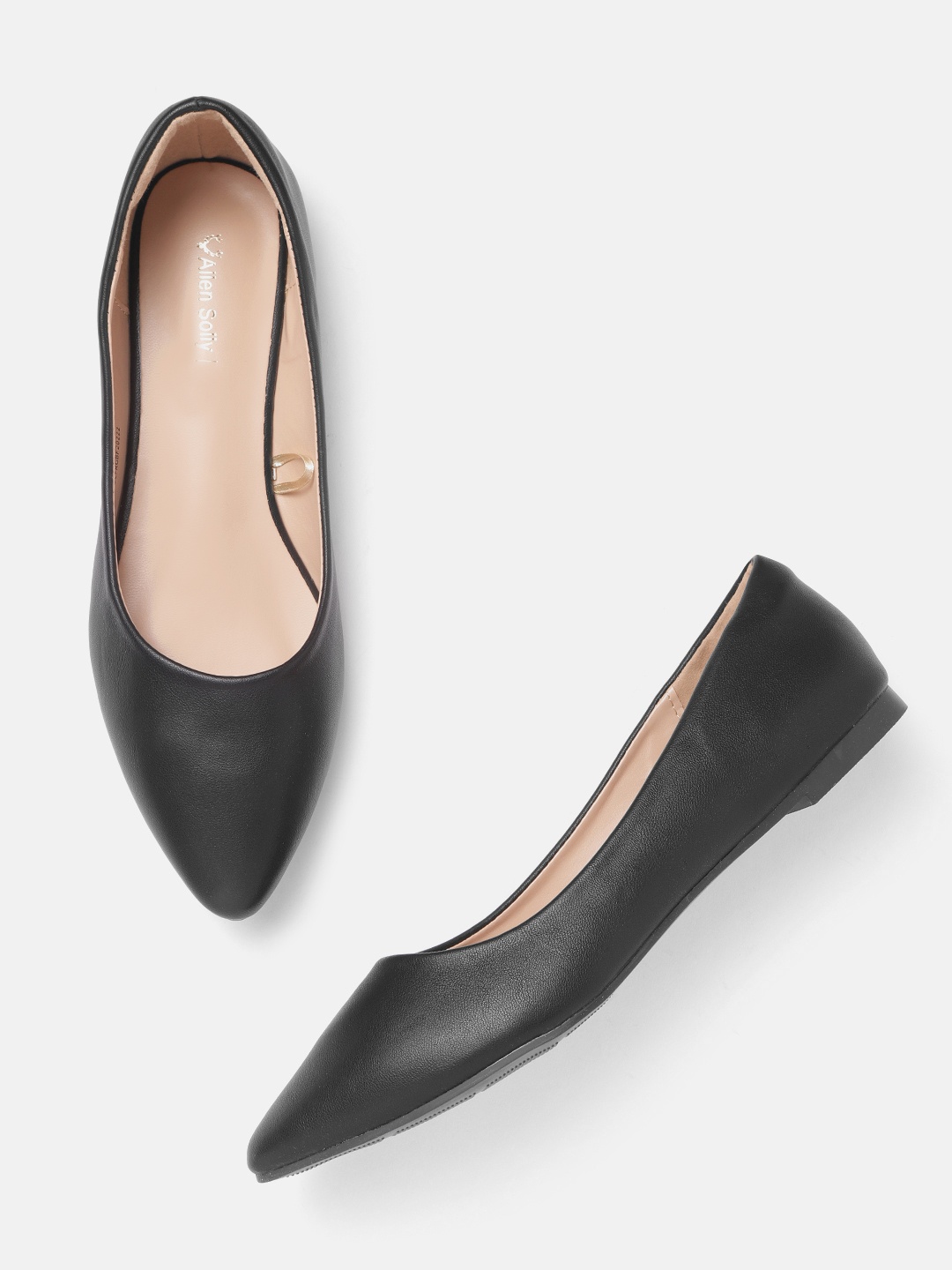 

Allen Solly Women Black Solid Ballerinas