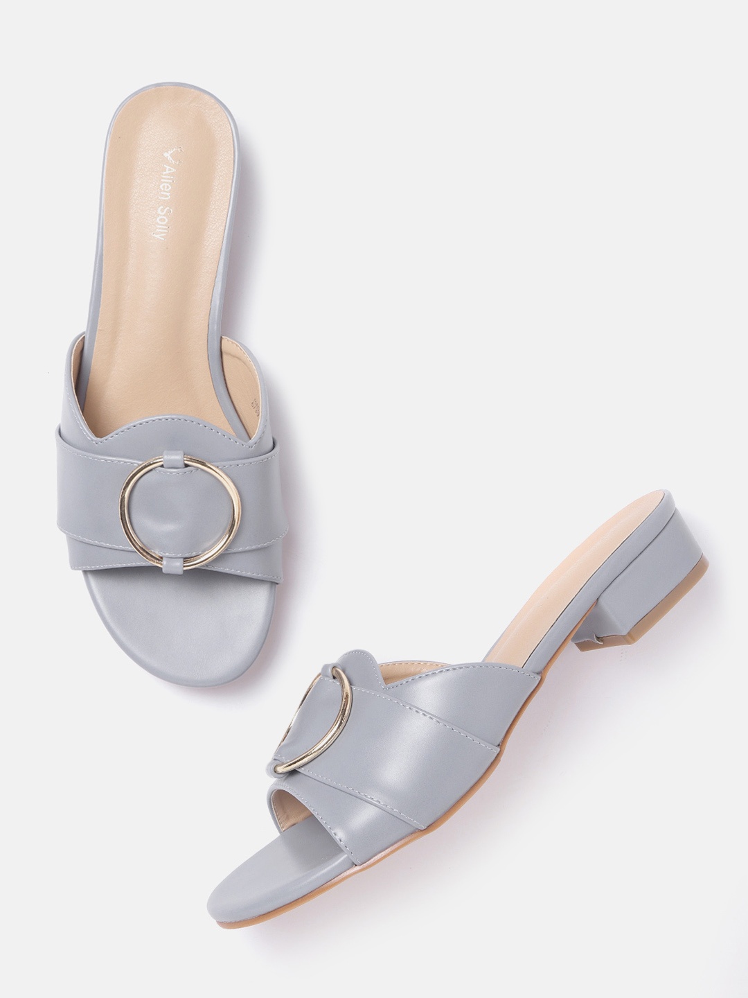 

Allen Solly Women Blue Solid Open Toe Flats