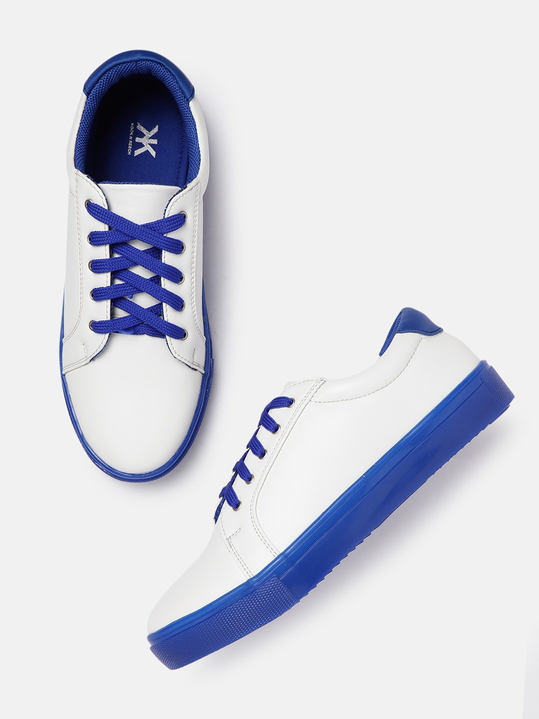 

Kook N Keech Women Off-White Solid Sneakers