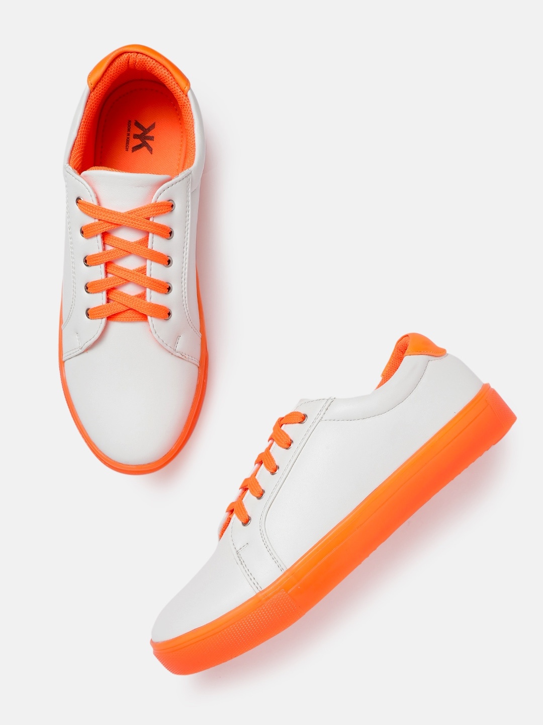 

Kook N Keech Women White Solid Sneakers