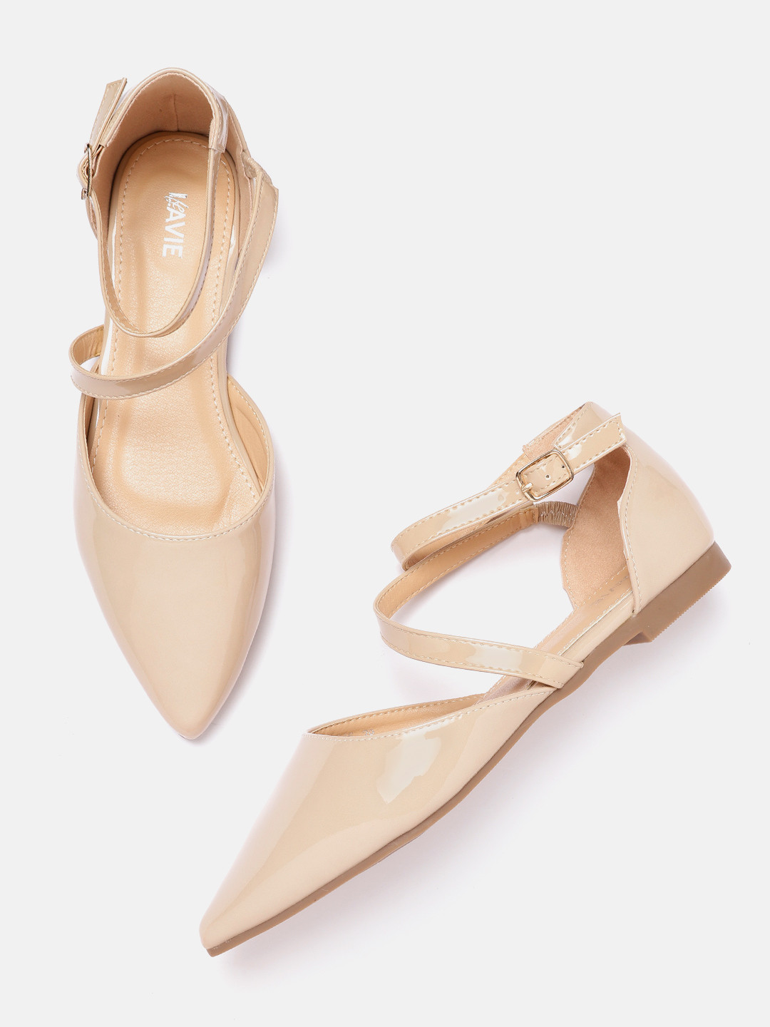 

Lavie Women Beige Solid Closed Toe Flats
