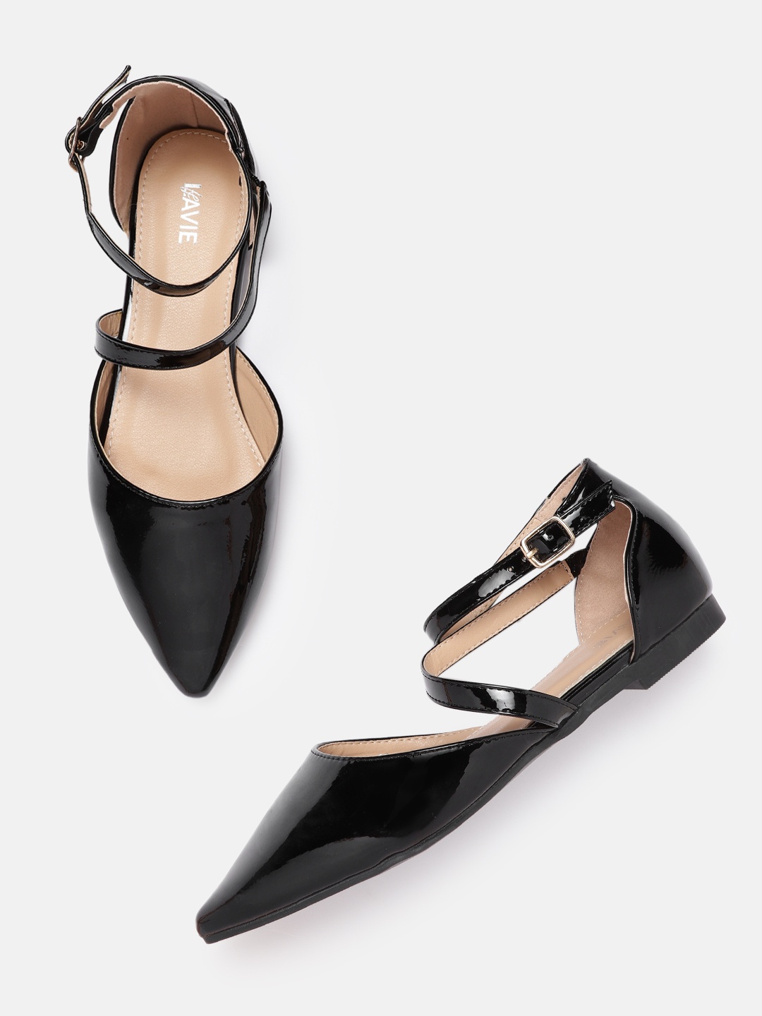 

Lavie Women Black Ballerinas Closed Toe Flats