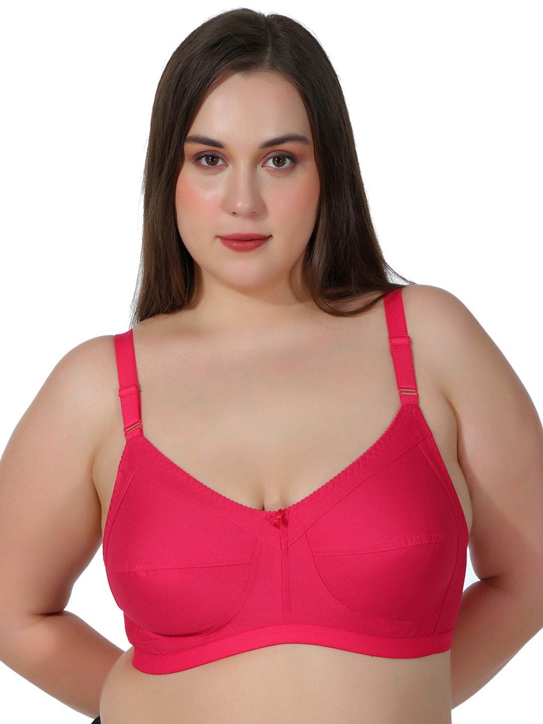 

Leading Lady Plus Size Pink Solid Full Coverage Everyday Bra P-CONCENT-RN